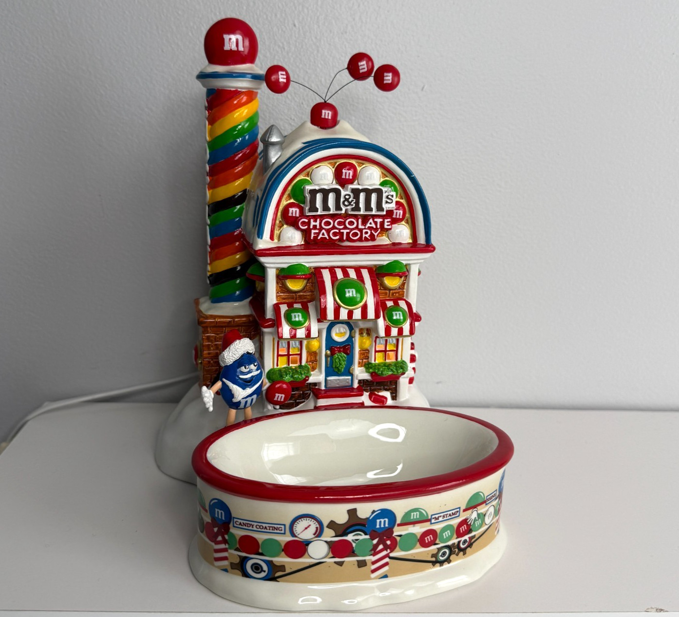 Dept 56 M&M’s Chocolate Candy Factory Lighted Christmas Village Vintage 2004
