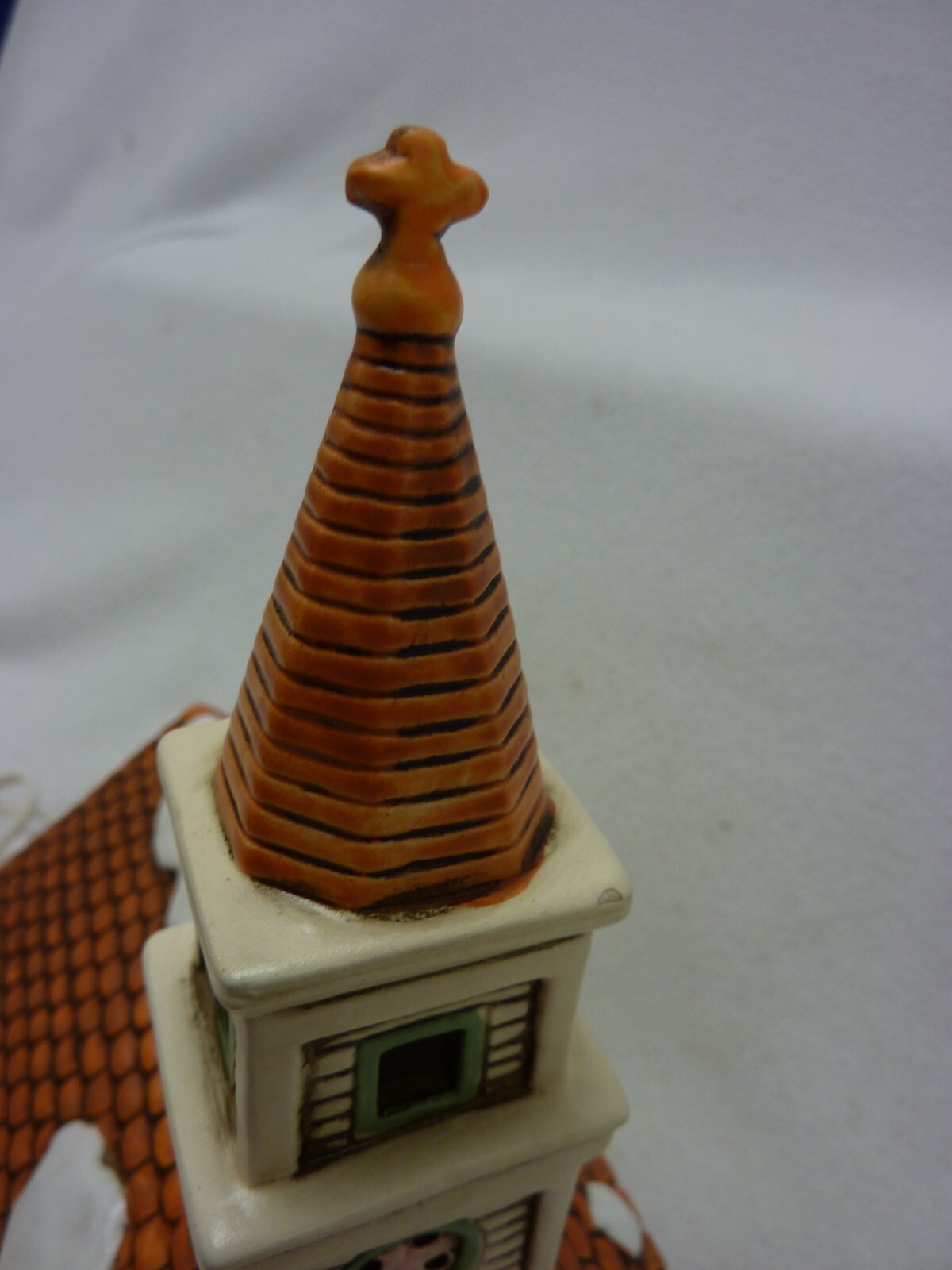 VINTAGE 1989 GEO Z LEFTON COLONIAL VILLAGE CHURCH 07334 BYRON WOOD CHRISTMAS