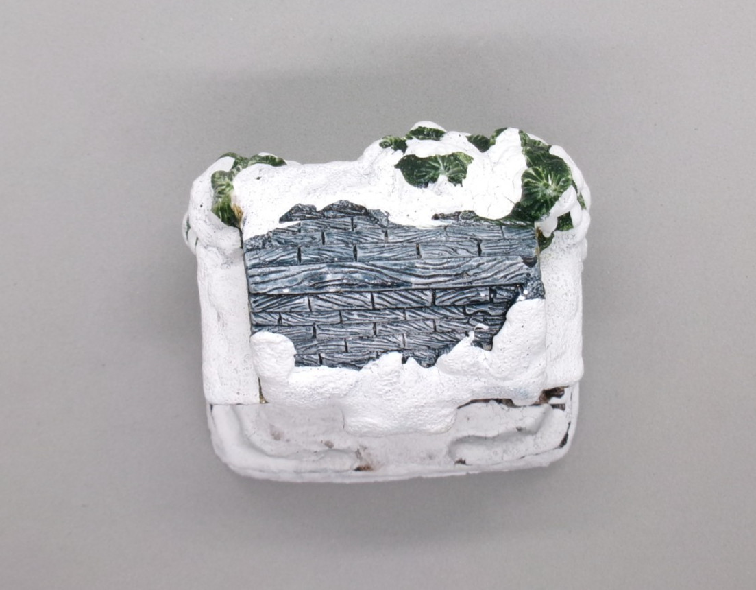 Vintage RSVP Stone Barn American Rustic Series Country Christmas Cottage 1989