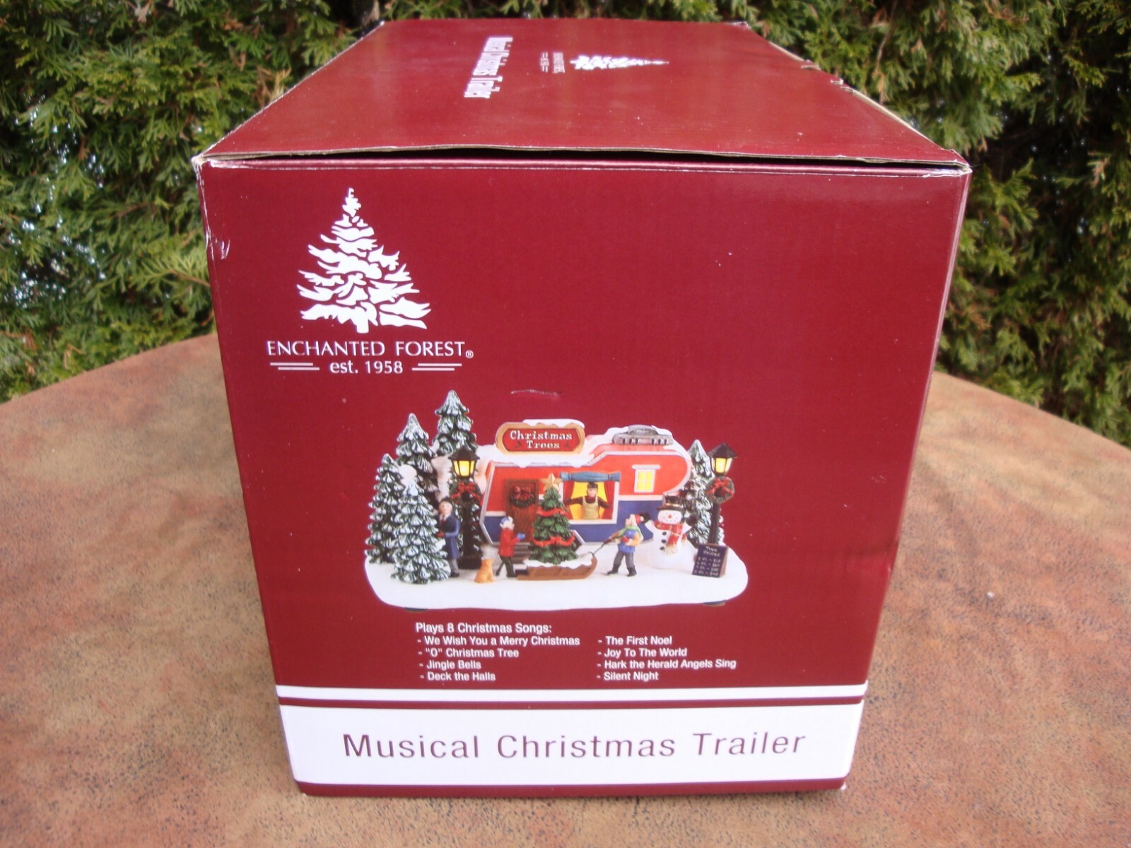 Enchanted Forest Musical Christmas Trailer w/ LED by Menards #289-3540 NIB 2021