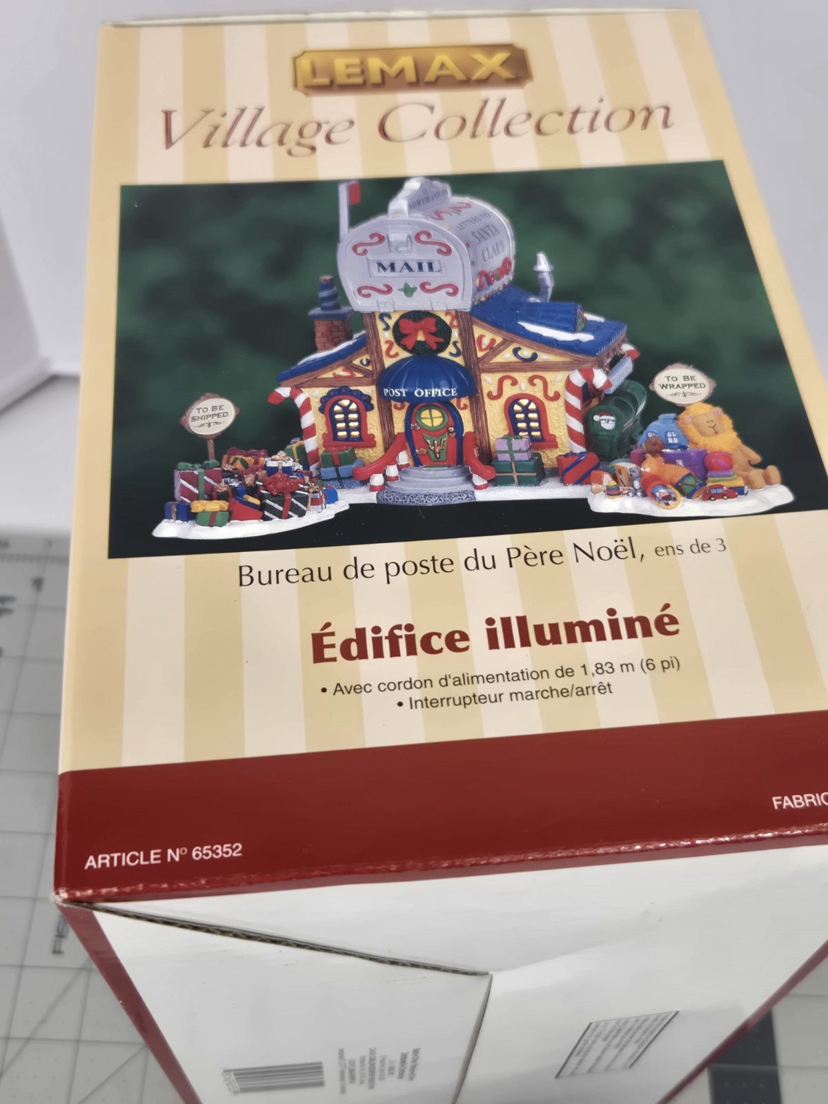 Lemax 65352 Santa’s Wonderland Post Office Lighted Building Open Box Unused