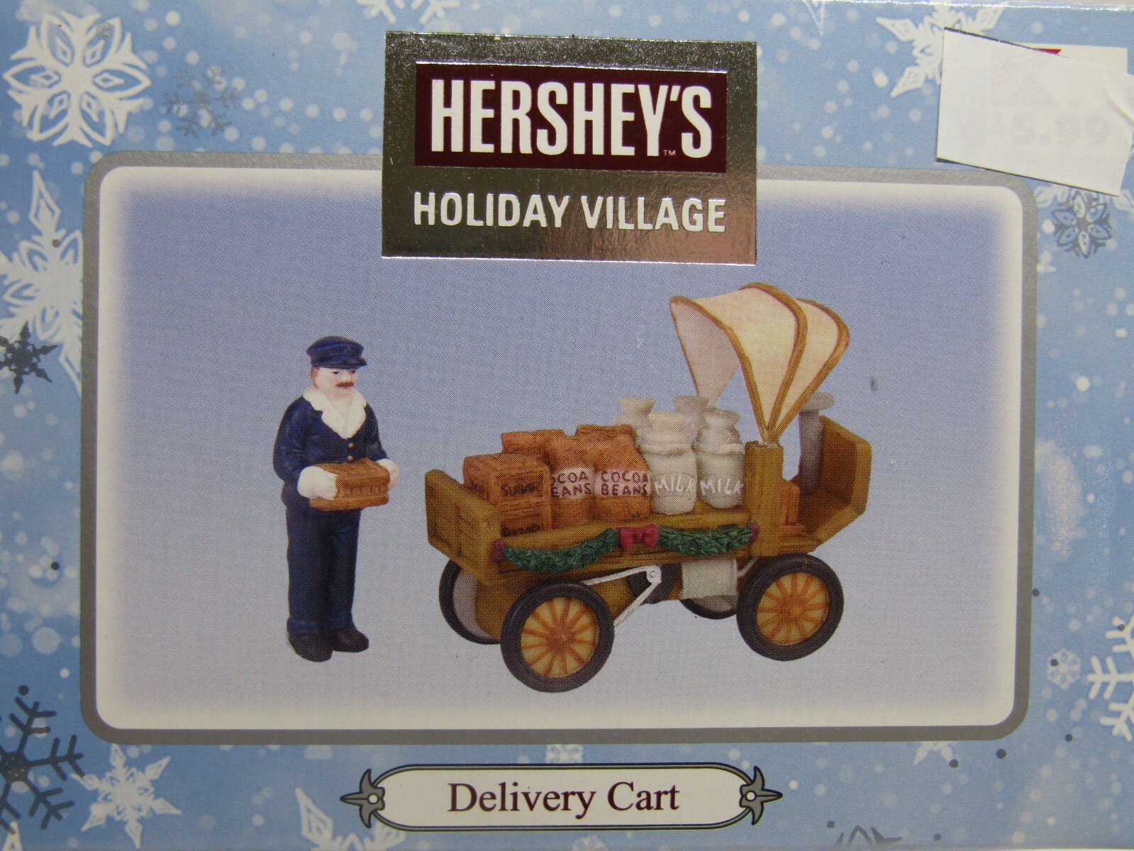Vintage 2001, Hershey’s Holiday Village, Delivery Cart” Figurine. *Cart Only*
