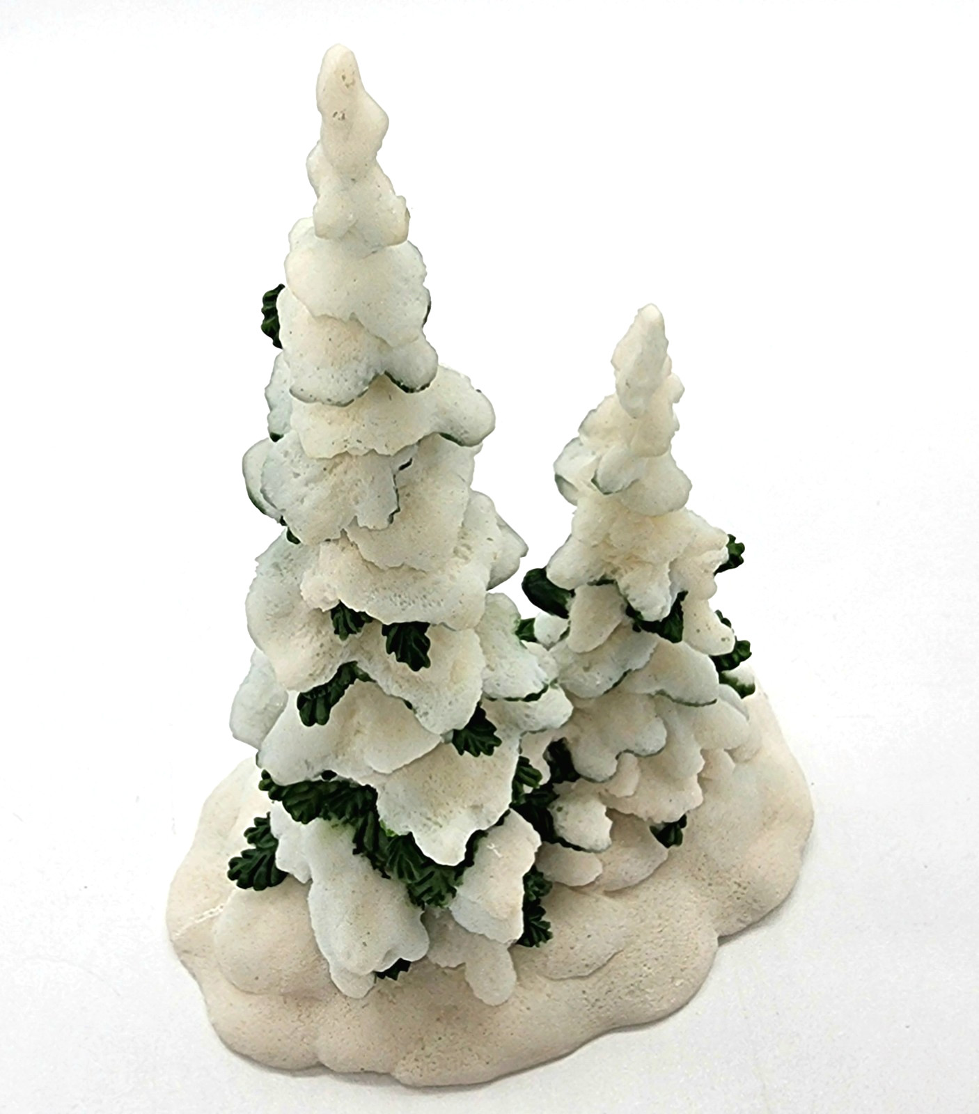 Christmas Village SNOWY TREES O’Well Novelty Company resin 6.75″