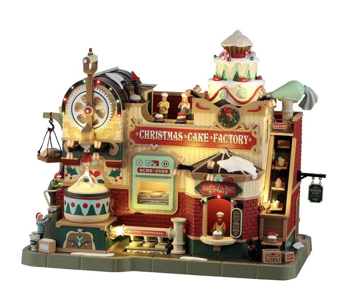 Animated Christmas village cake factory LEMAX￼