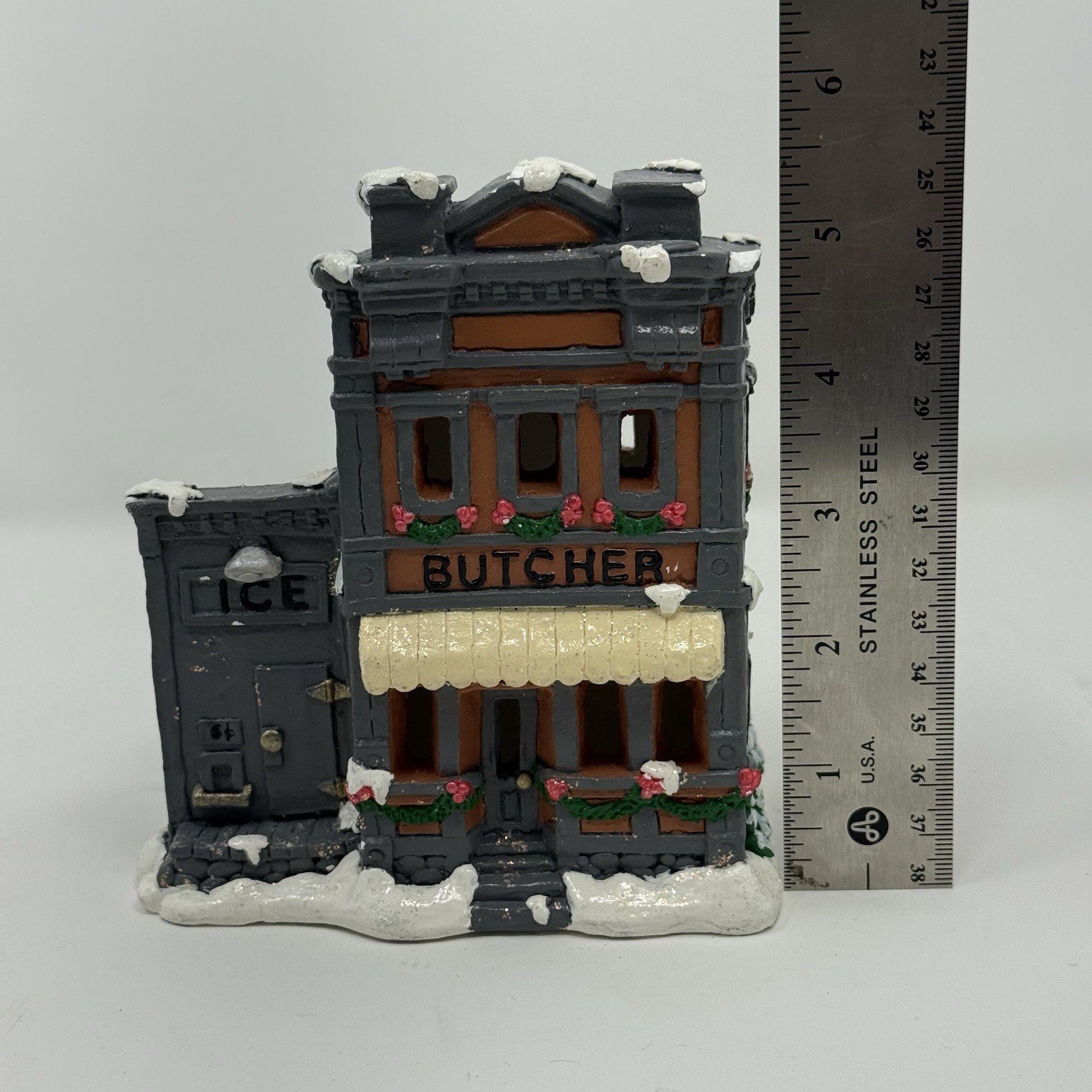 California Creations Victorian Snow Village Buildings – Butcher & Ice House
