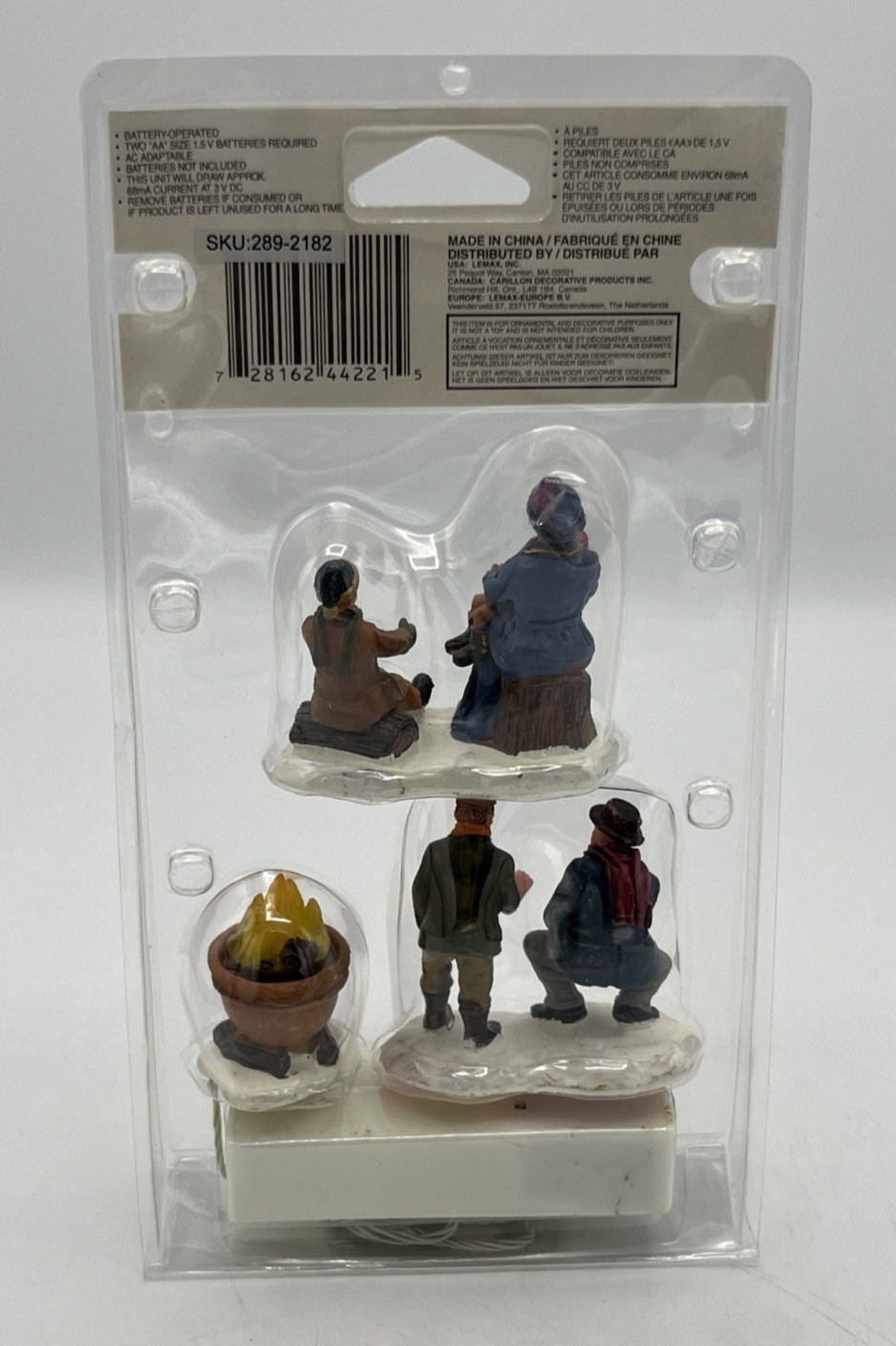 2004 Lemax Bonfire Set of 3 #44221 Lighted Accessories 3V Retired