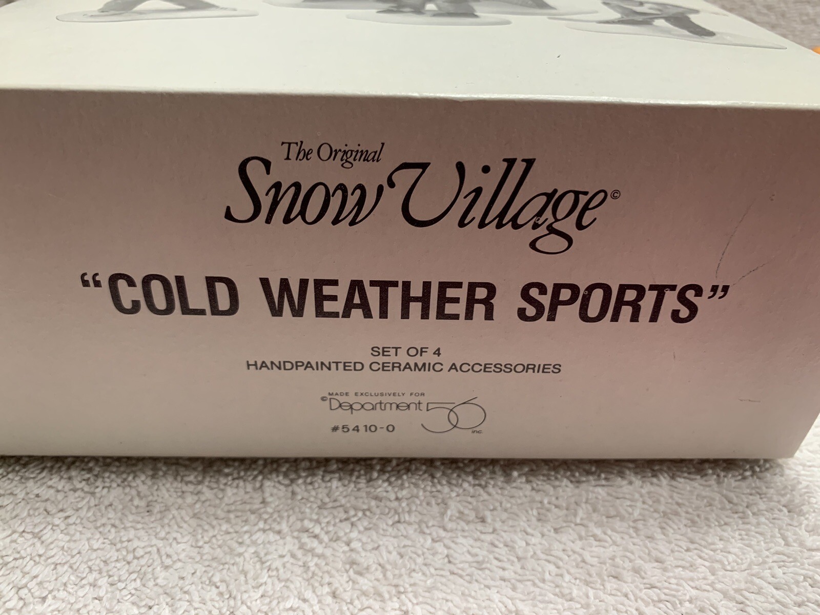 Department 56 Snow Village: “Cold Weather Sports” with box #5410-0