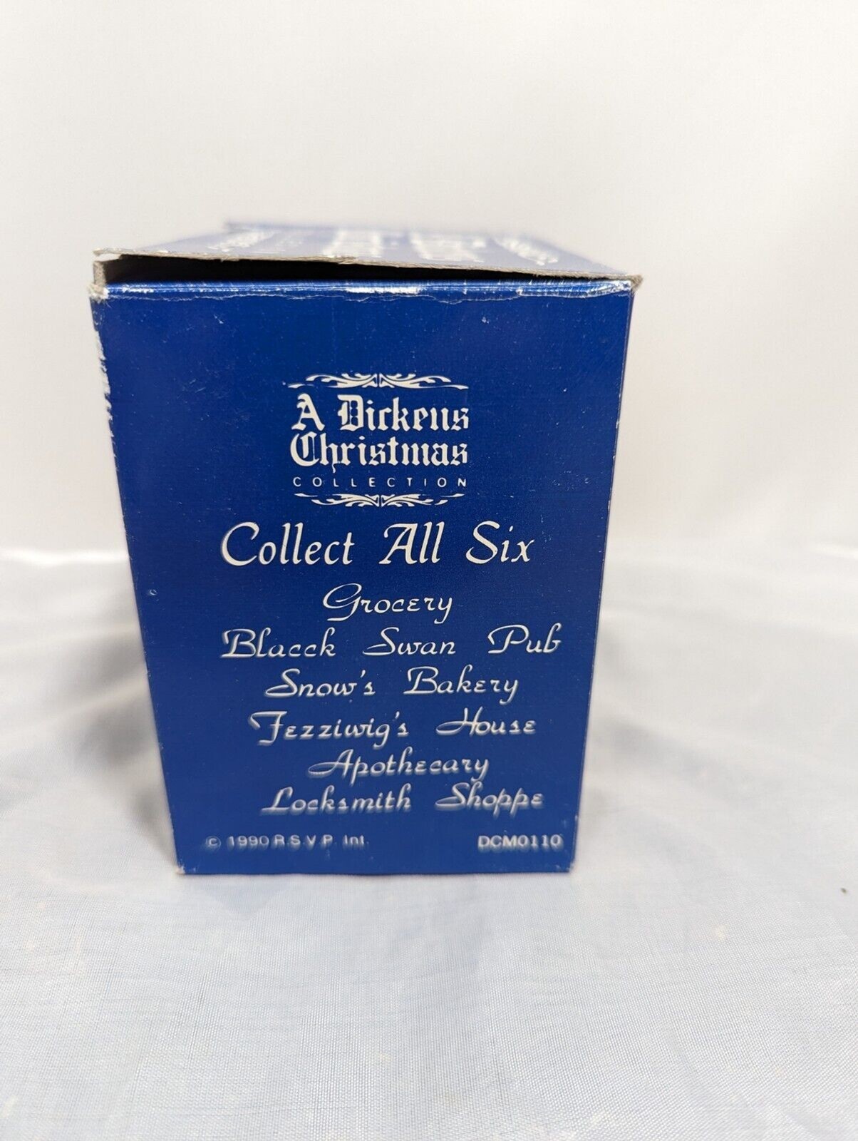 A Dickens Christmas Collection Fezziwig’s House 1988 RSVP Inc Cold Cast Cottage