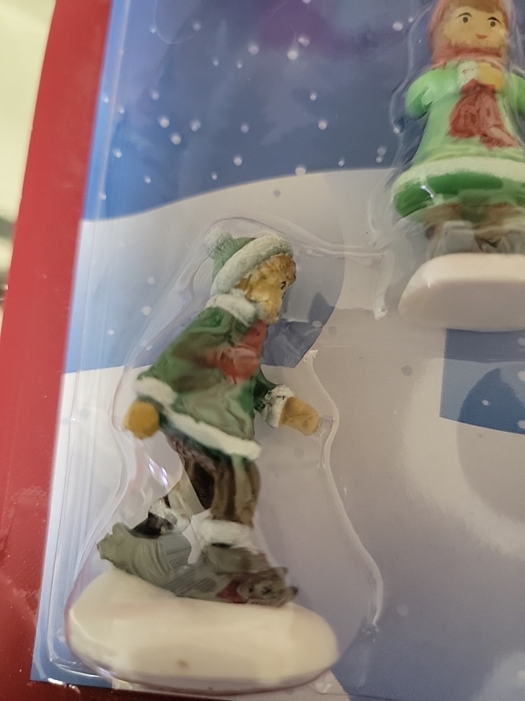 Cobblestone Corners Christmas Winter Village Set 3 miniature figurines