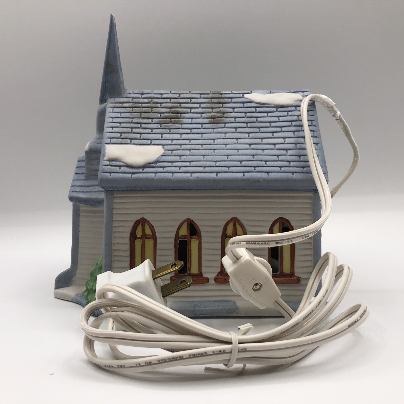 Americana Porcelain Collect Vintage Saint Paul’s Church Hand Painted Illuminated