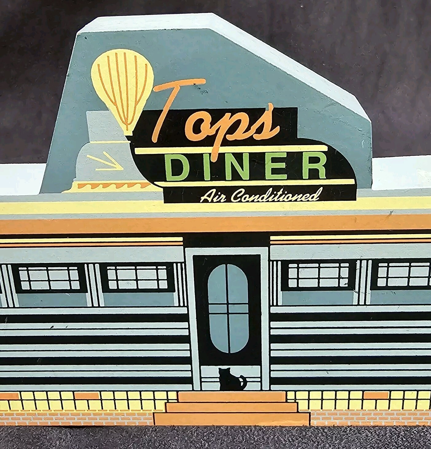 The Cat’s Meow Tops Diner Johnstown Pennsylvania Shelf Sitter 1997 GUC