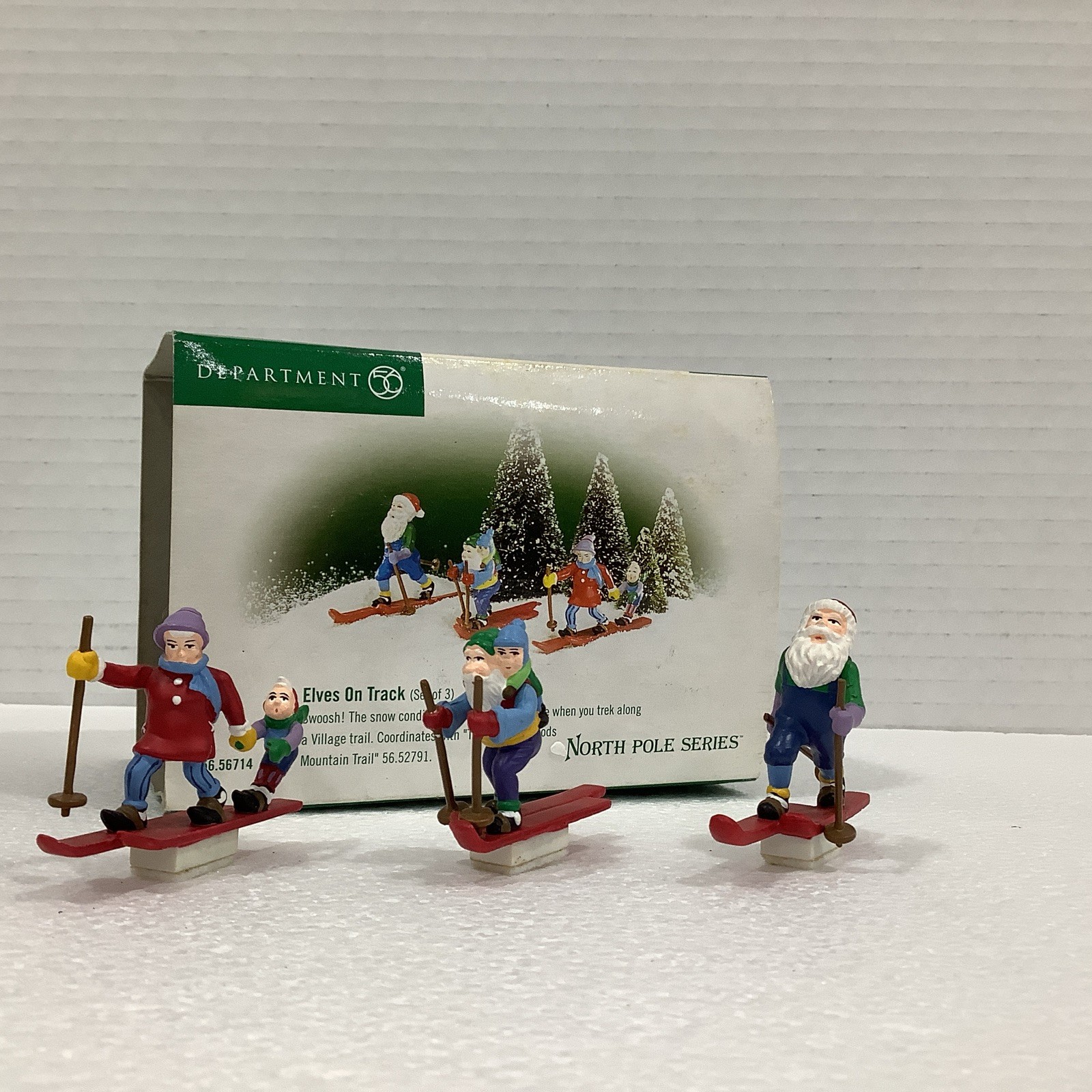 Department 56 North Pole Series 56714 Elves on Track Magnetic Accessory Set Of 3