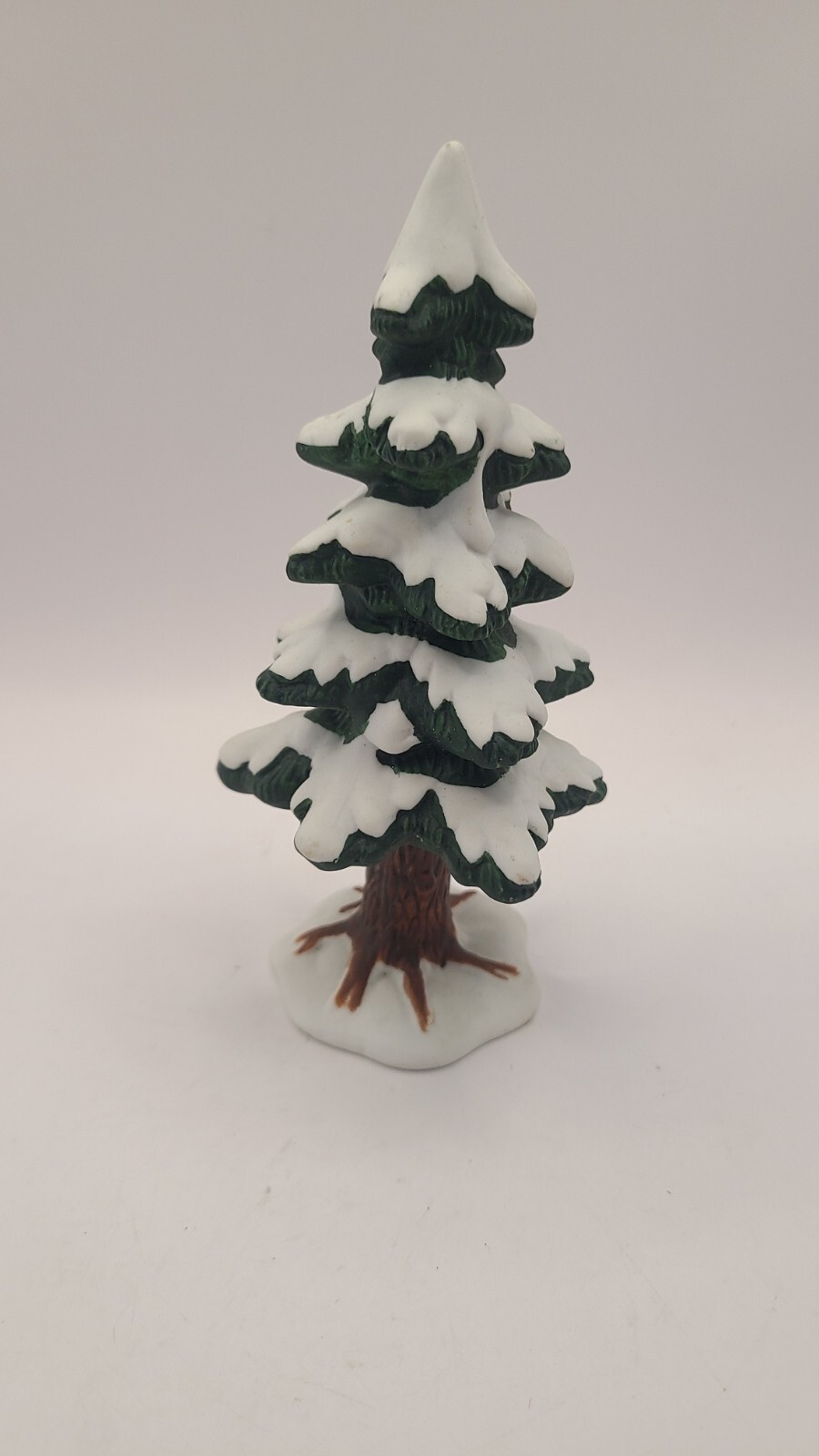 Lemax 1995 Christmas Village Porcelain Dickerson Collectible Snow Tree 7.5″