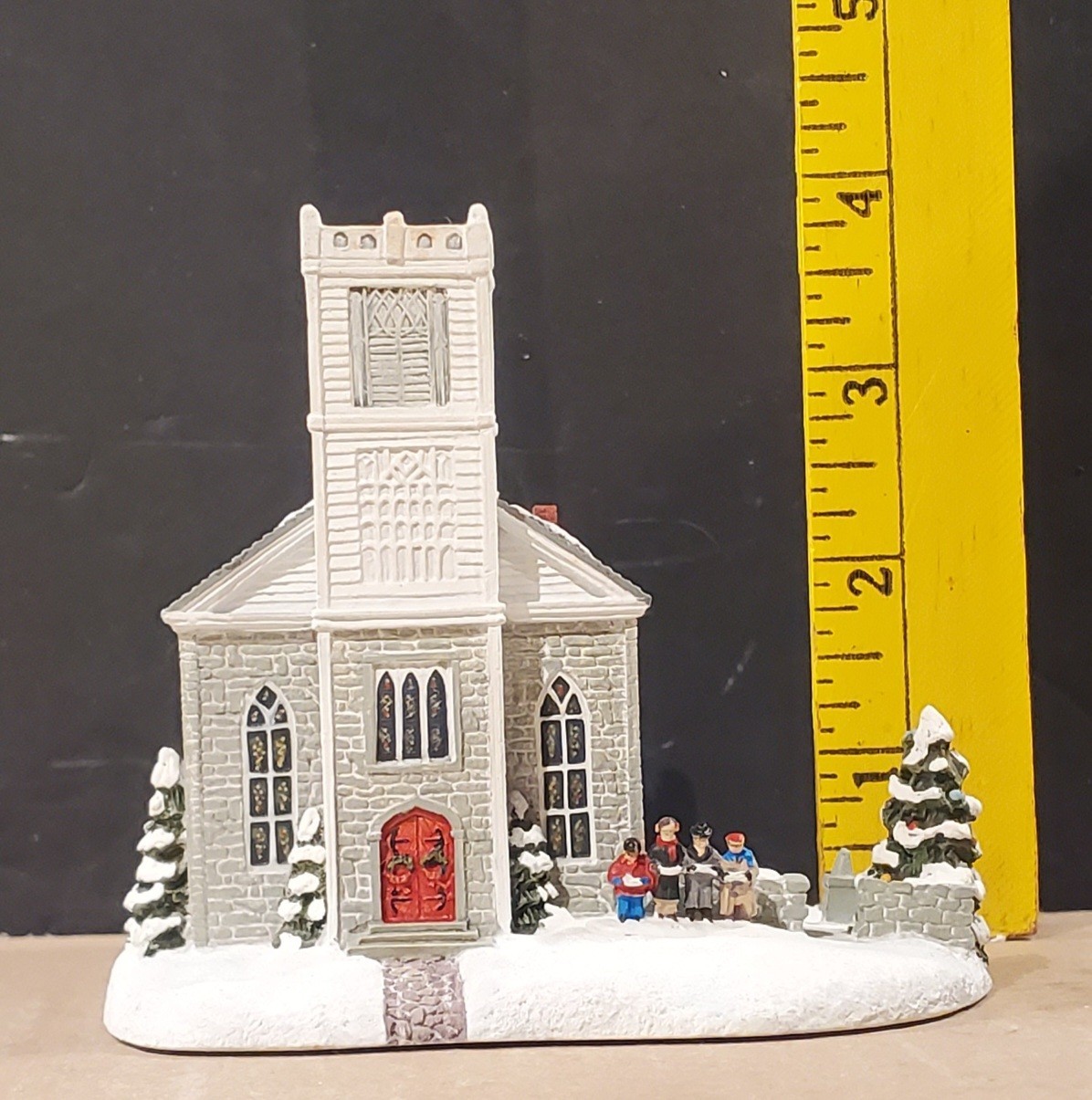 Hawthorne Architectural Register “Carolers In The Churchyard” Boxed, with “Deed”