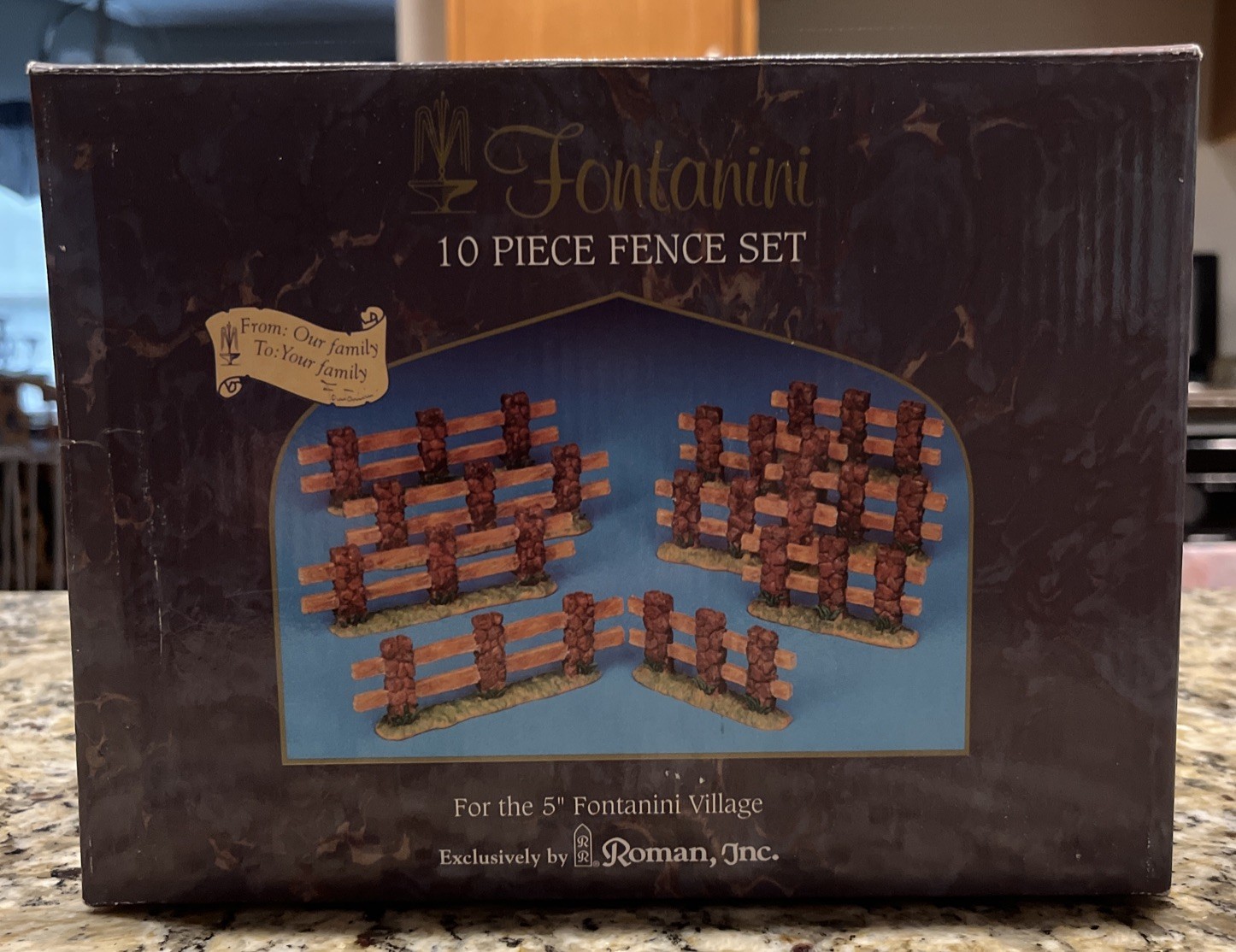 FONTANINI 10 Piece FENCE SET (for 5” Village) #56544 – New in Box