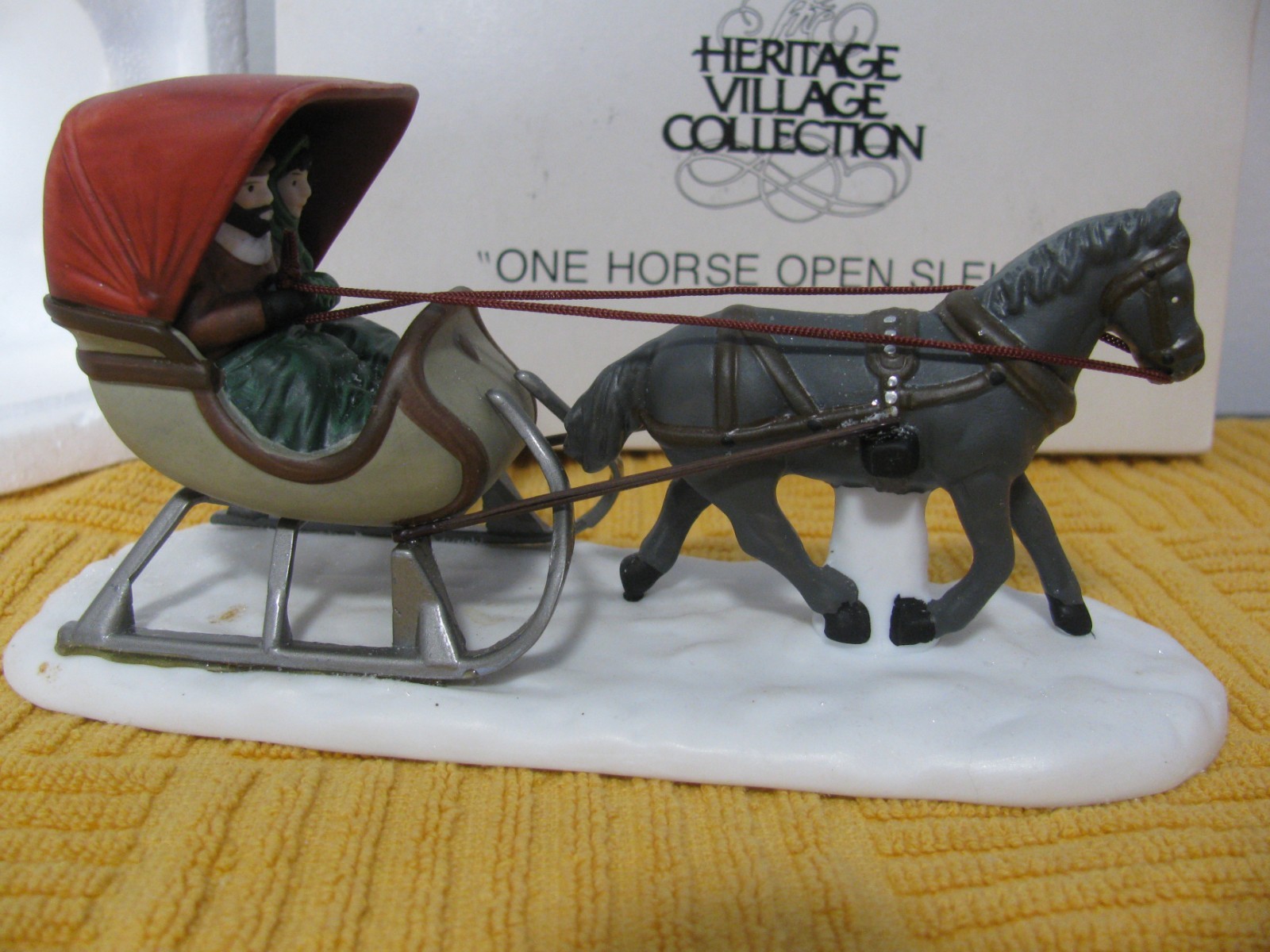 Department 56 Heritage Village One Horse Open Sleigh Accessory