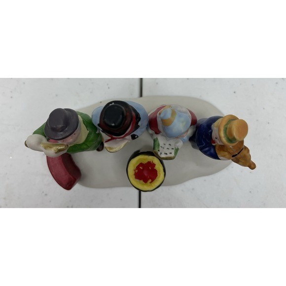 Holiday Treasures Lemax Carolling Quartet 1994 Porcelain Christmas Village Box