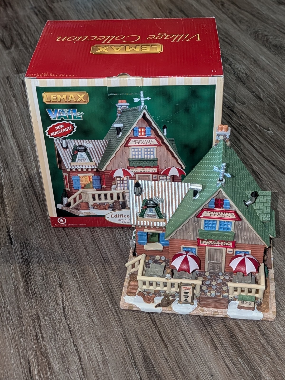 Lemax Christmas Vail Village Granite Peaks Family Restaurant In Box No Light