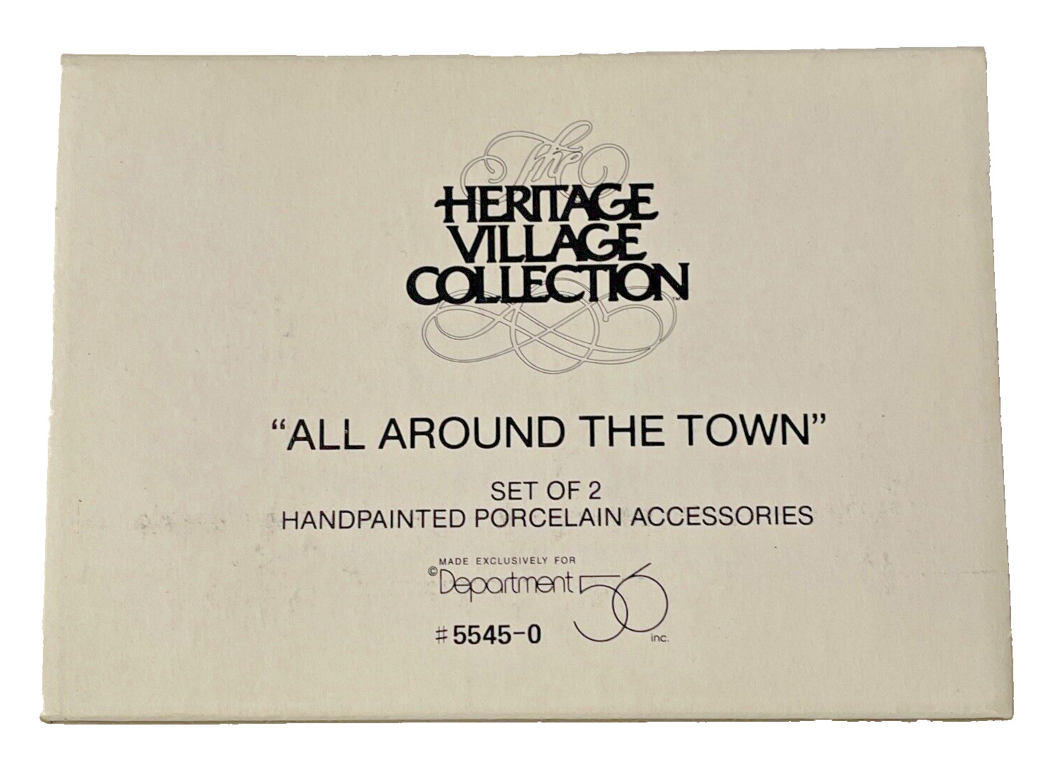Dept 56 Town Tinker All Around The Town Heritage Village Lot 5646-4 5545-0 READ*