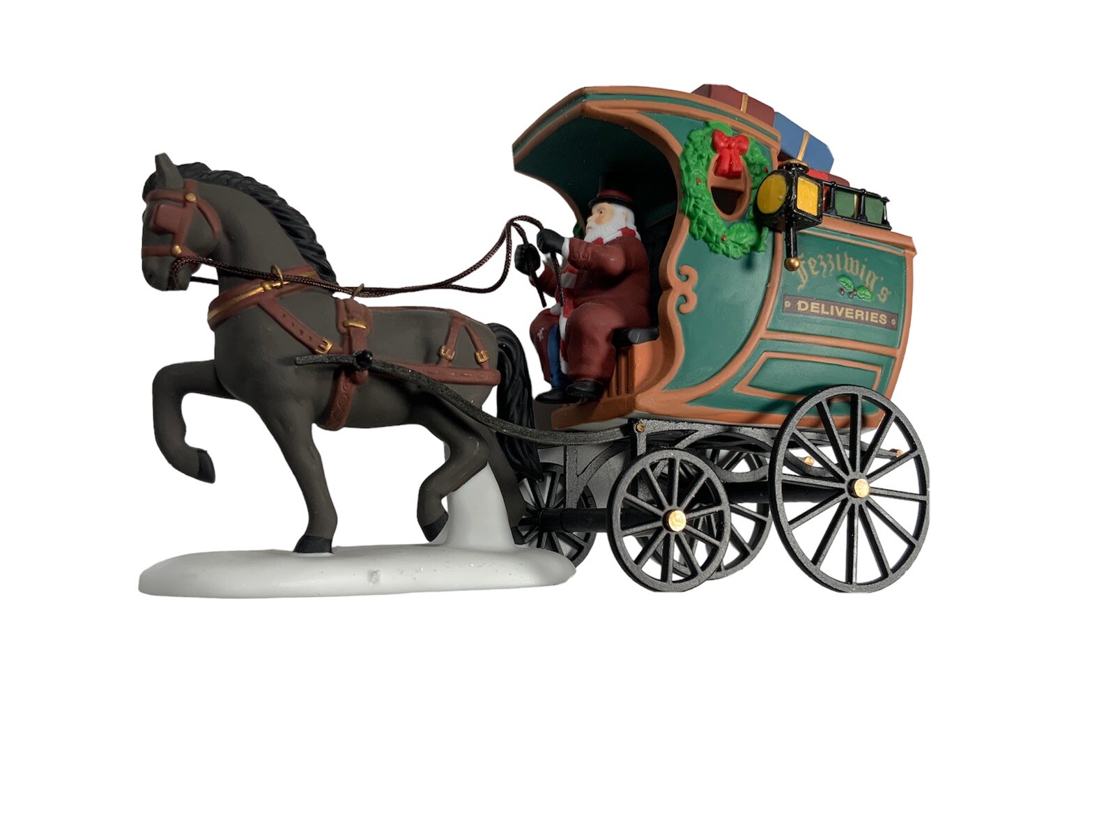 Vintage Dept 56 The Fezziwig Delivery Wagon Heritage Christmas Carol #58400