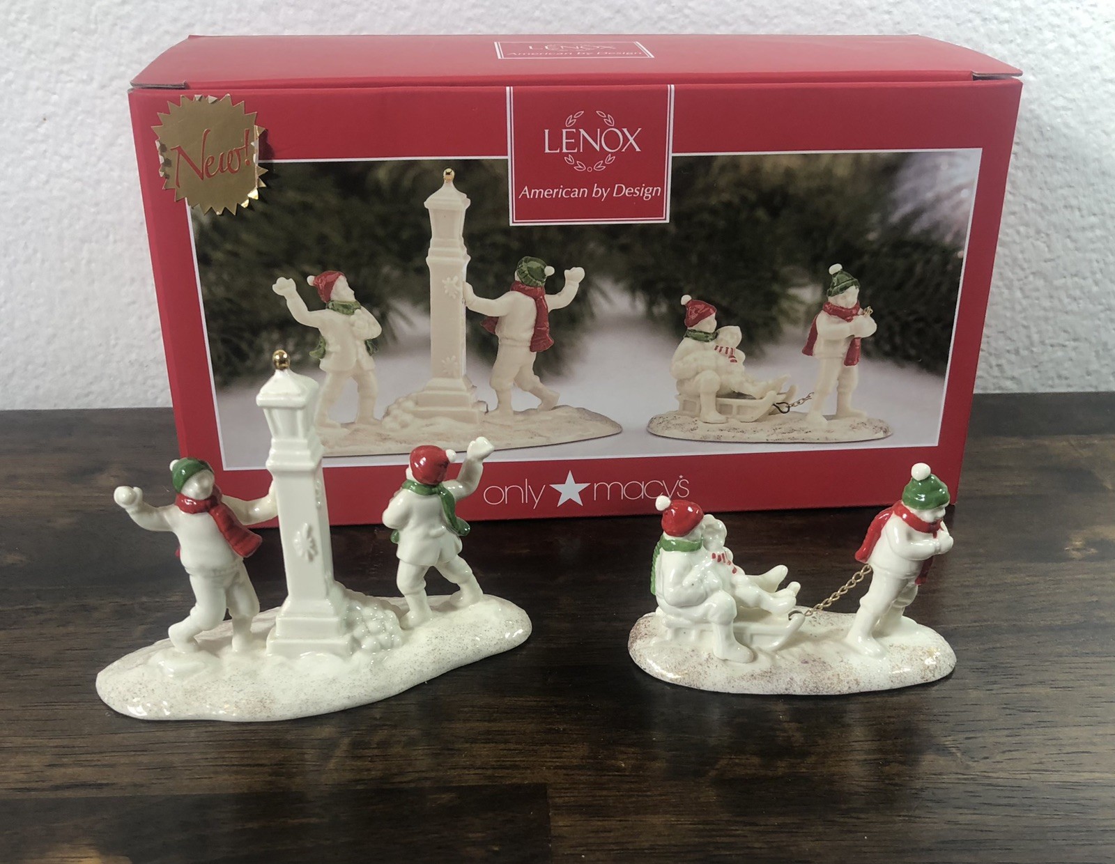Lenox Mistletoe Park SNOW DAY Village Treasures Collection, Boxed, 2017 #870672