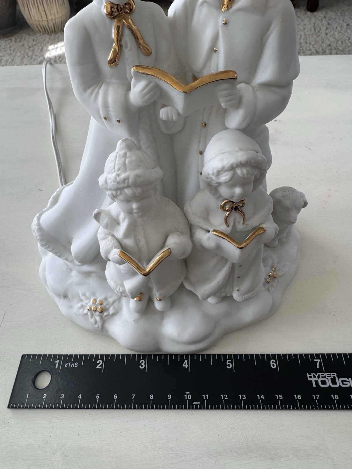 1998 RSVP International Porcelain Lighted “Caroling Family” Figurine