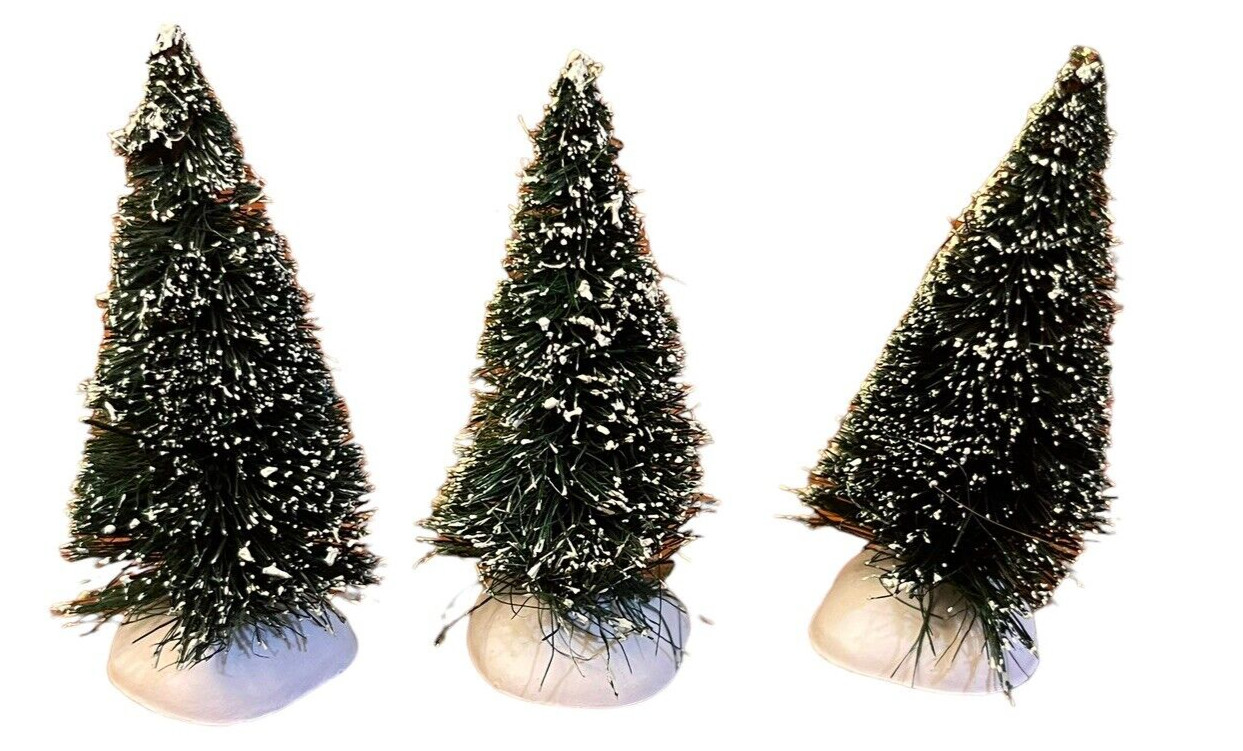 Department 56 – 22-Piece Lot of Sisal and Bare Branch Trees and Cobblestone Road