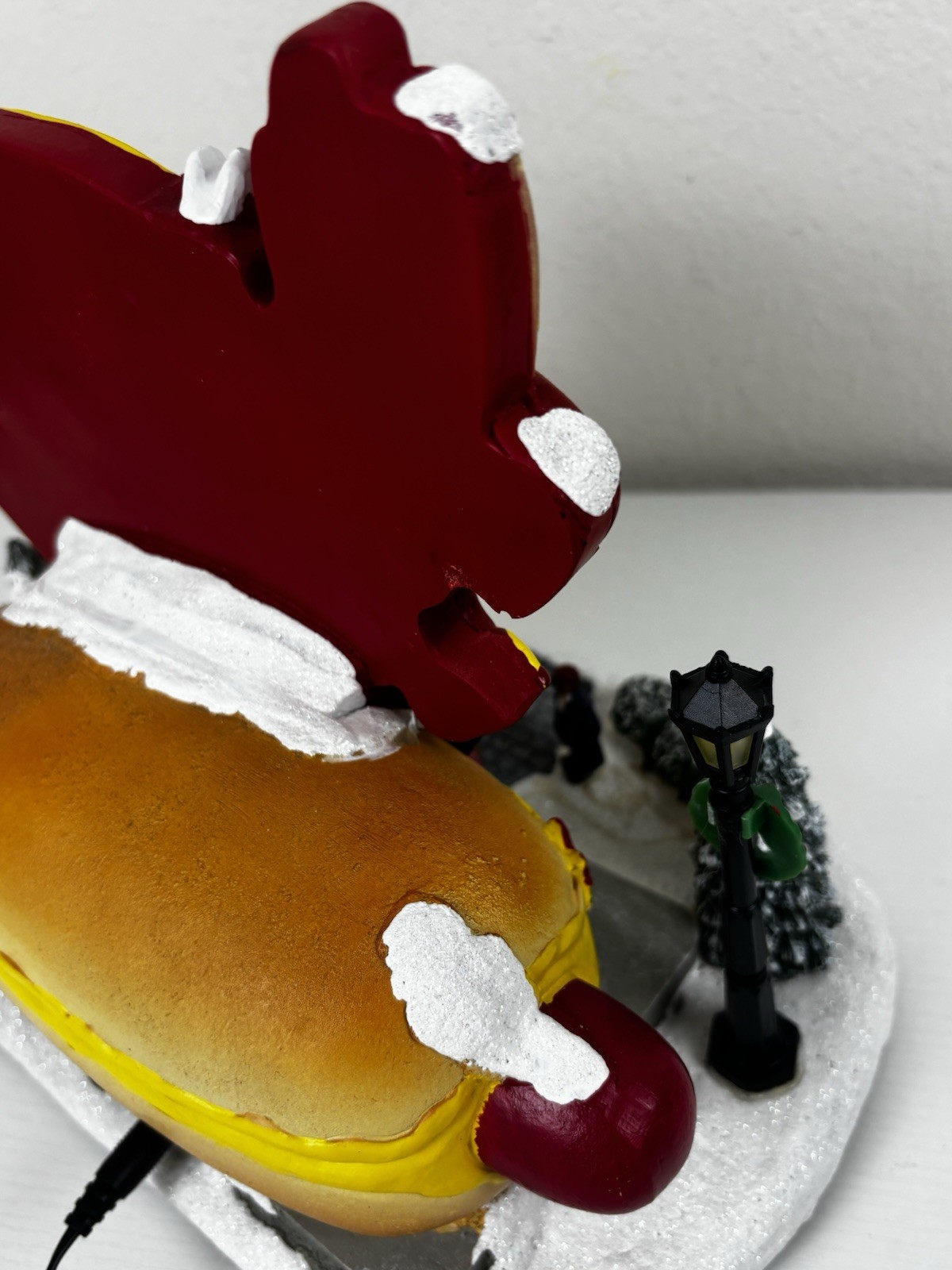 Musical Frank’s Hot Dogs with Light Show Christmas Village Natures Mark Plays