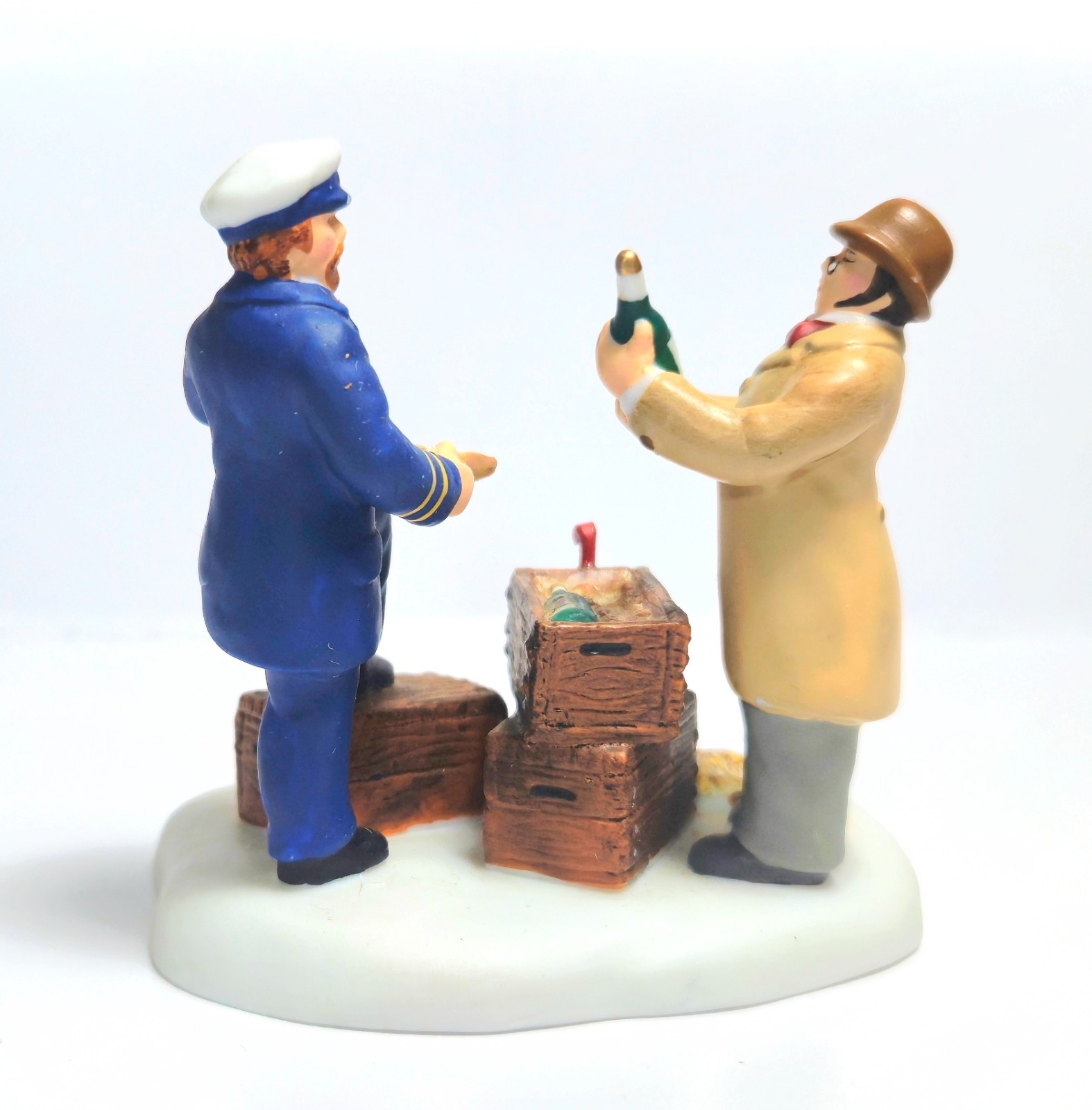 Dept 56 Checking The Ship’s Manifest, Queens Port Dickens Village Nautical 58599