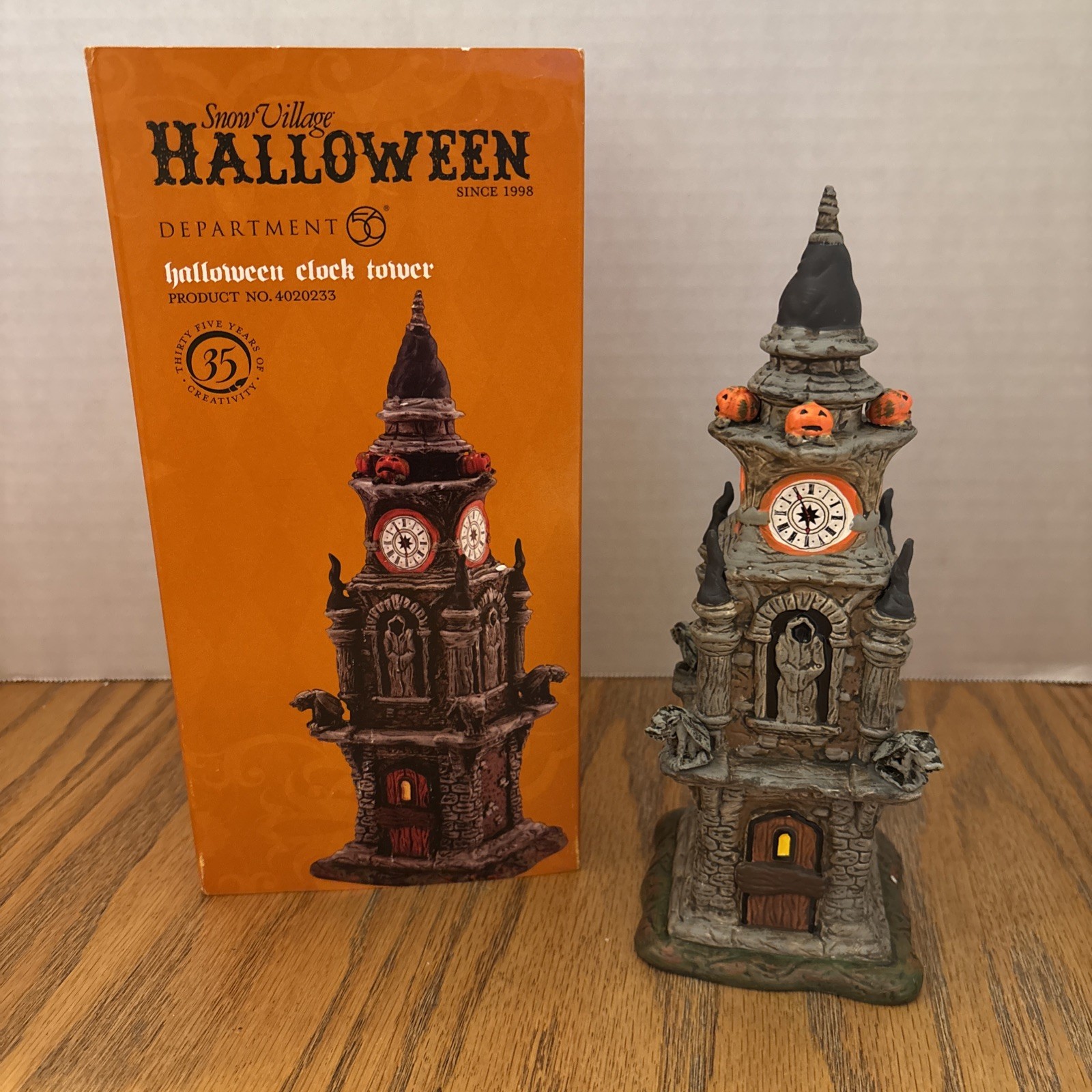 Dept 56 Halloween 2011 Halloween Clock Tower #4020233 Original Box MINT