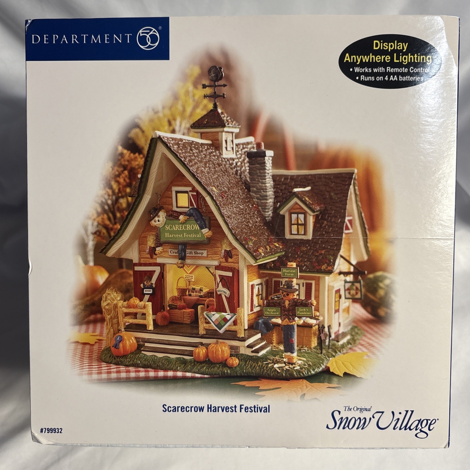 Dept 56 Snow Village Collection Scarecrow Harvest Festival Brand New Unused NIB