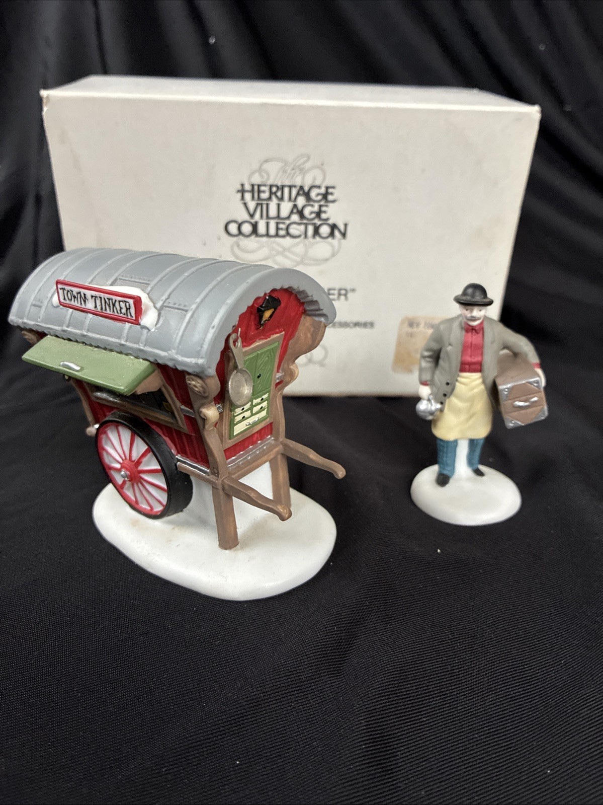 Dept 56 Heritage Village Collection – “Town Tinker” – Original Box