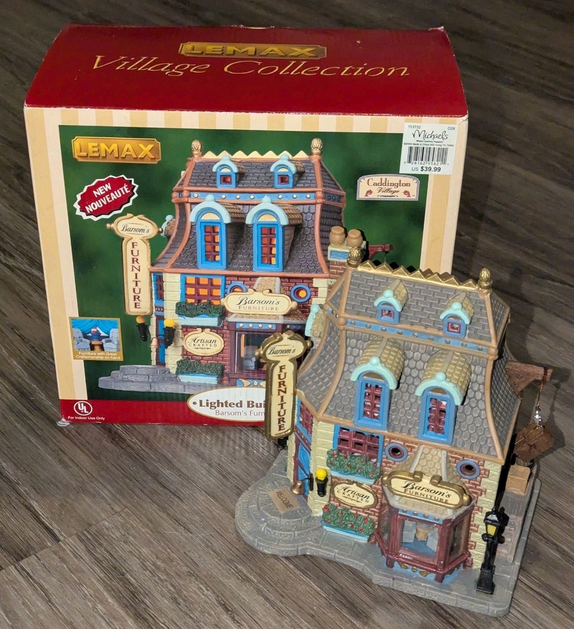 Lemax Christmas Village Barsom’s Furniture Caddington Village 98521 W/ Box 2009