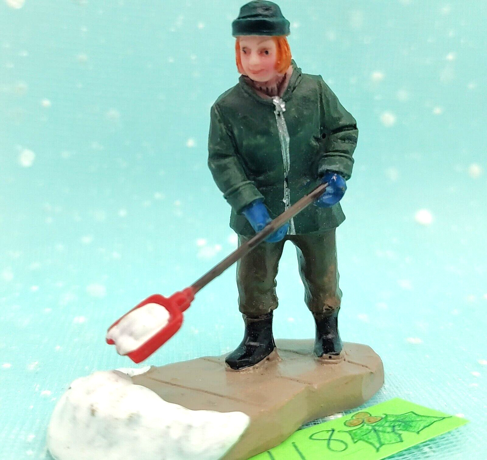 Lemax Clearing a Path woman Shoveling Snow 52049 Christmas Village Figure INV118