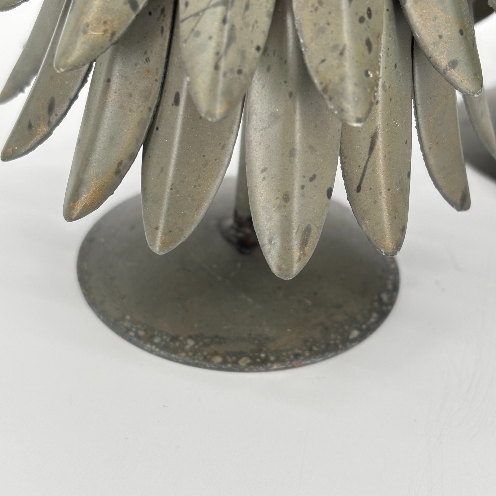 Set of 5 POTTERY BARN Galvanized Village Star Topped Trees Small & Large VTG