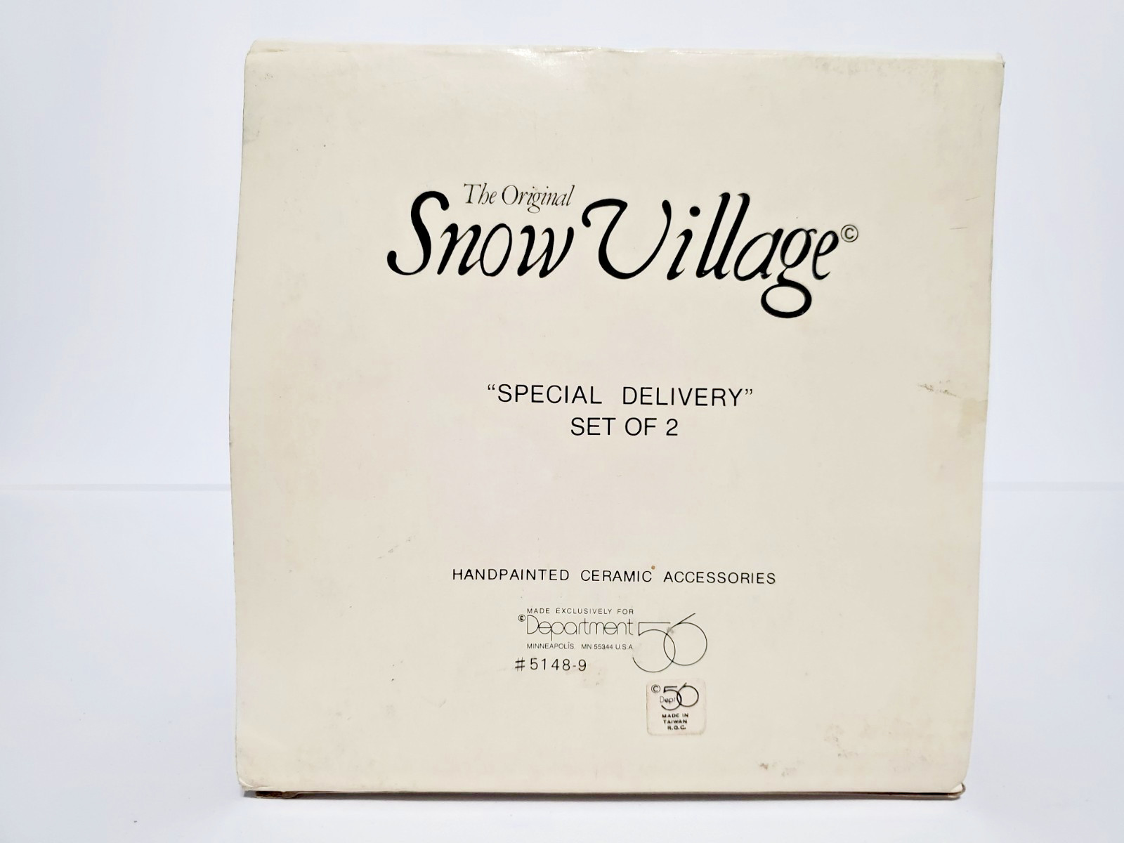 Department 56 Snow Village Special Delivery Set Of 2 Mail Man
