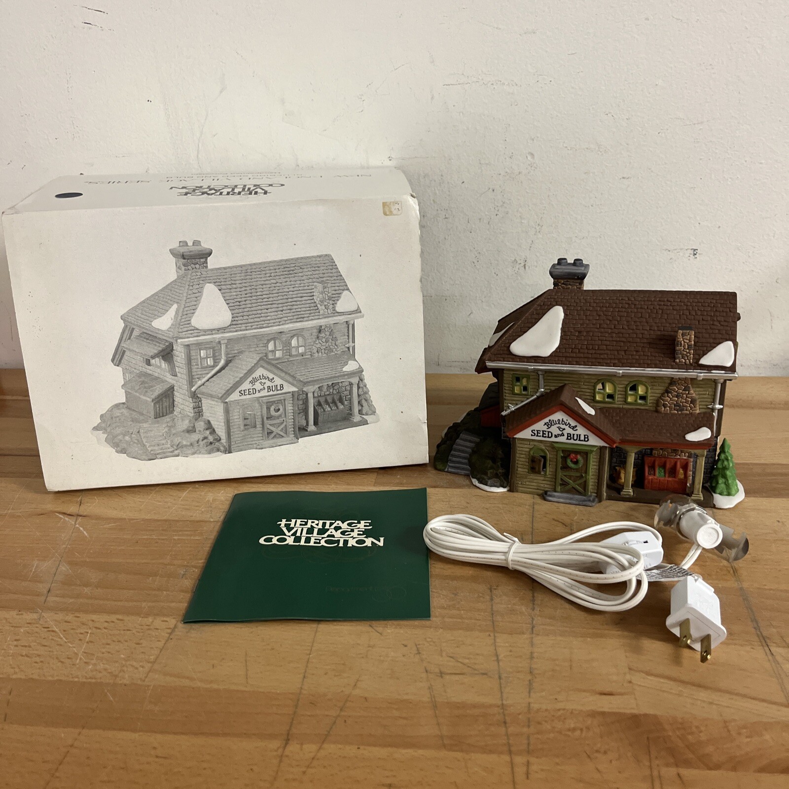 Department 56 New England Village Series 1992 Bluebird Seed and Bulb #5642-1