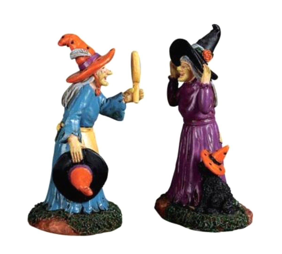 Lemax 72490 BLACK CAT MILLINERY Set of 2 Spooky Town Figurine Halloween Figure