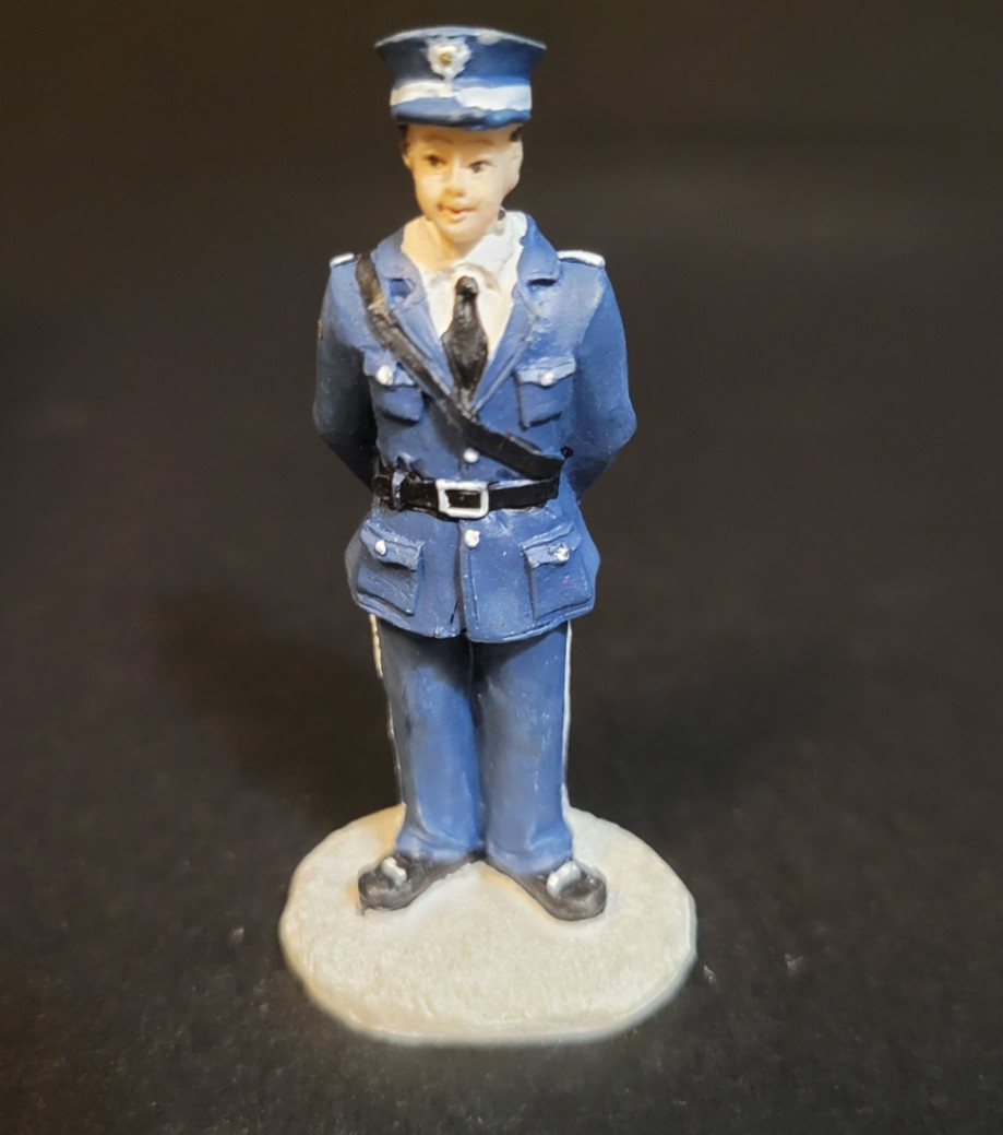 Holiday Time Santas Workbench Christmas Village Policeman Cop Police Department