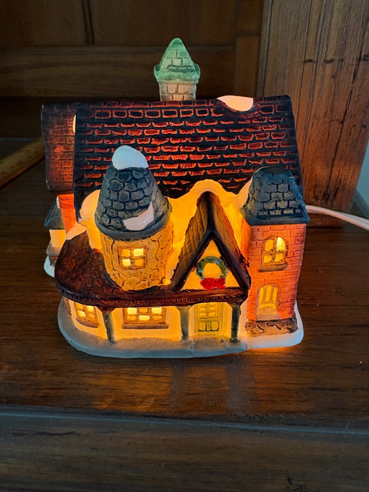Vintage Holiday Expressions Ceramic Christmas Village House Lighted Works