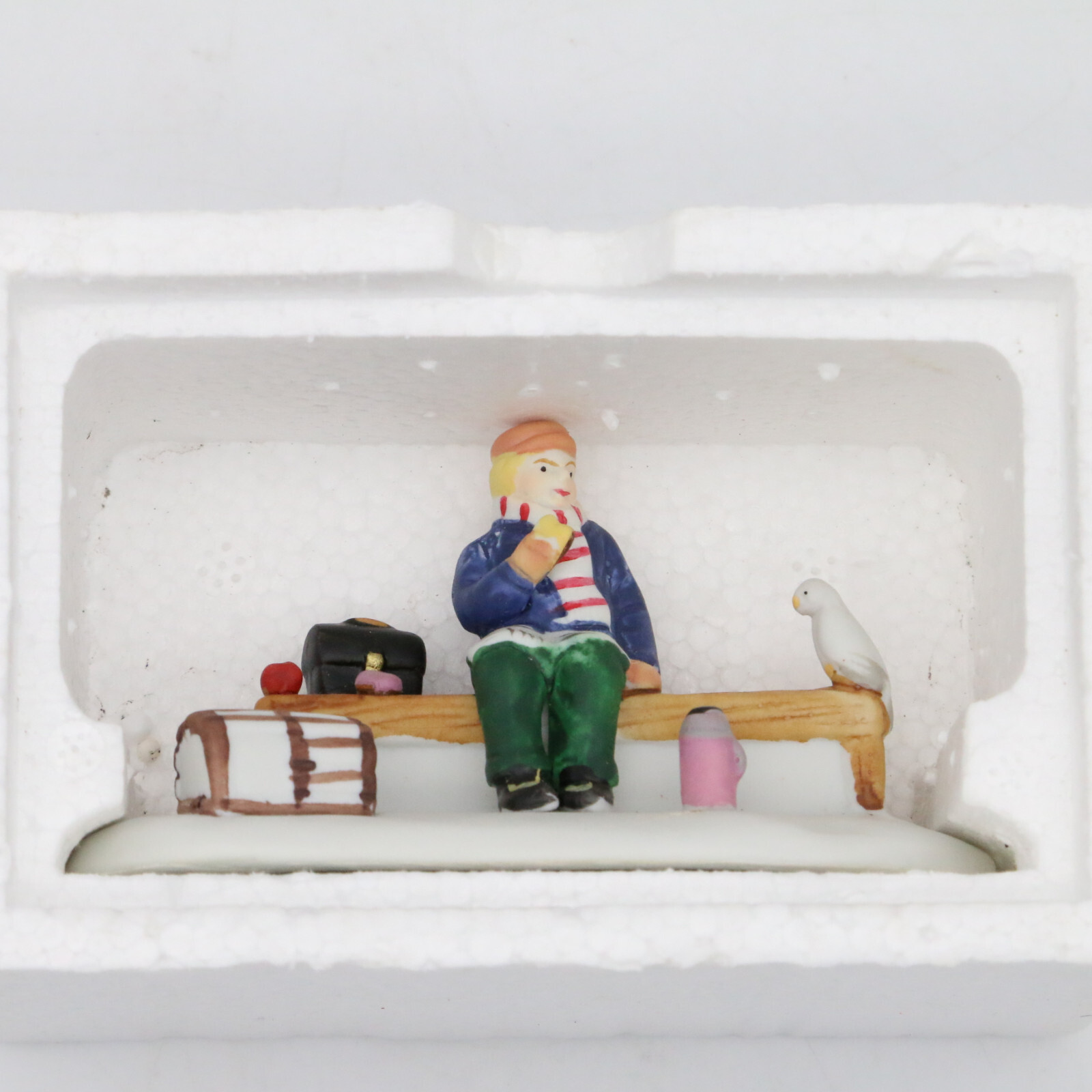 Lemax Hearthside Dickensvale Village Suppertime Porcelain 1997 #73225 Park Bench