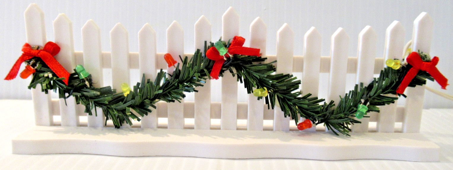 HOLIDAY TIME “LED PICKET FENCE” ~ *** LED LIGHTS / BATTERY OPERATED ***