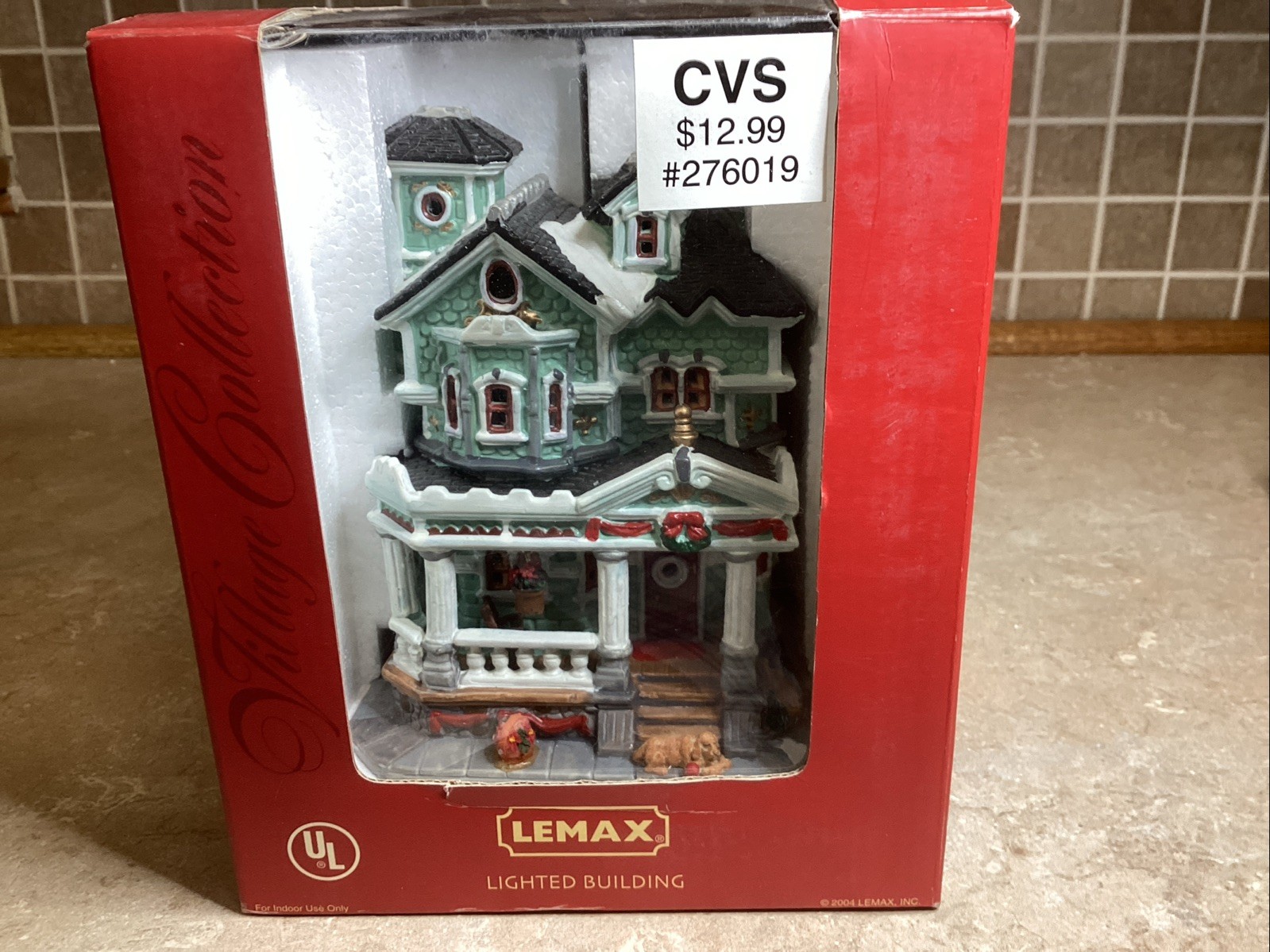 Lemax Gregory’s Manor -Lighted Building In Original Box With Light Cord-7” Tall