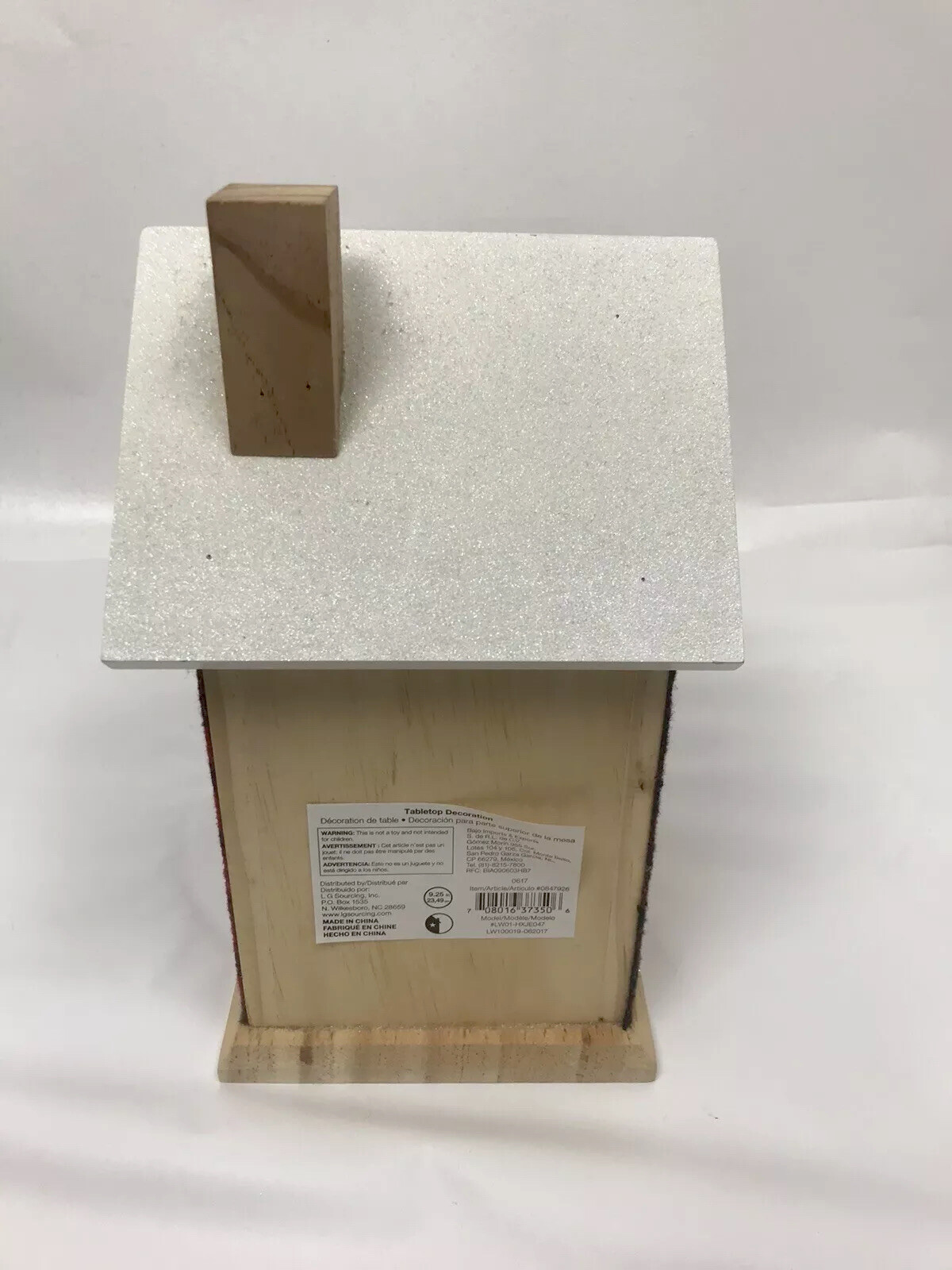 Christmas snow house table decoration plaid pattern new