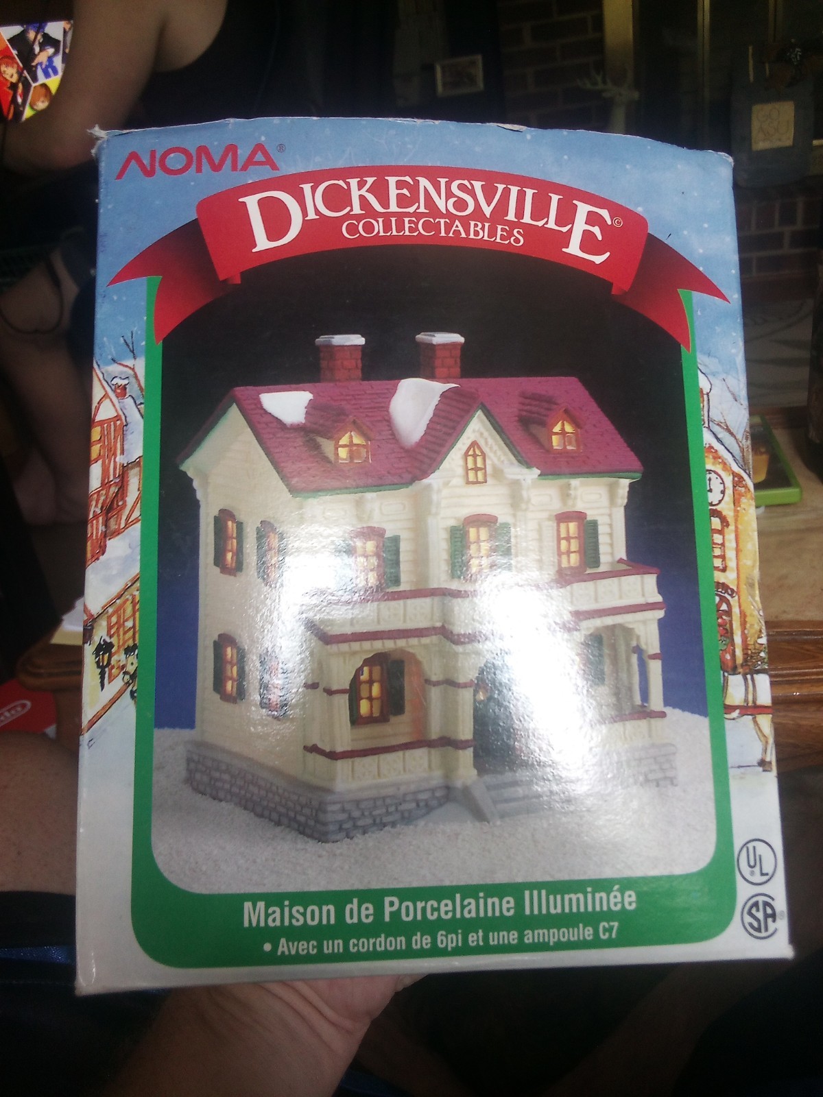 Dickensville Collectibles Two Story Noma Christmas Village 1996 Lighted House