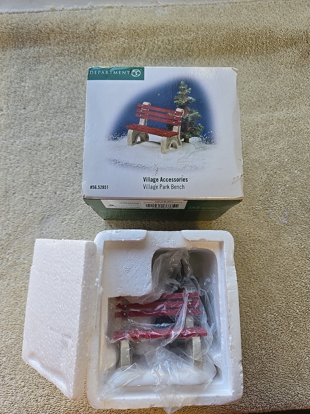 Dept 56 1 Pc Accessory Set Village Park Bench #56.52851 WS