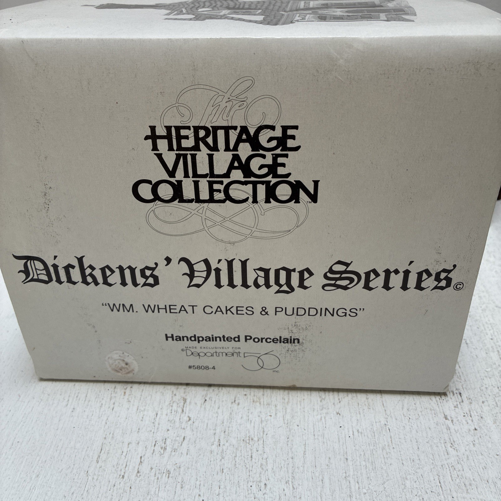Dept. 56 Dickens Village Series WM Wheat Cakes & Puddings 58084 Christmas