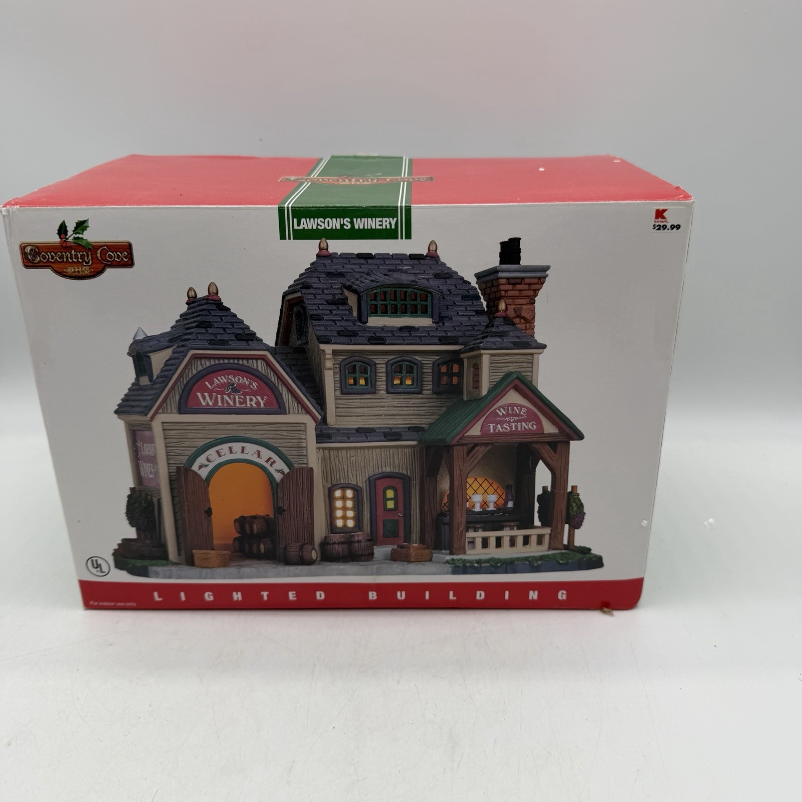 LEMAX Coventry Cove 2008 LAWSON’S WINERY Lighted Christmas Building Village