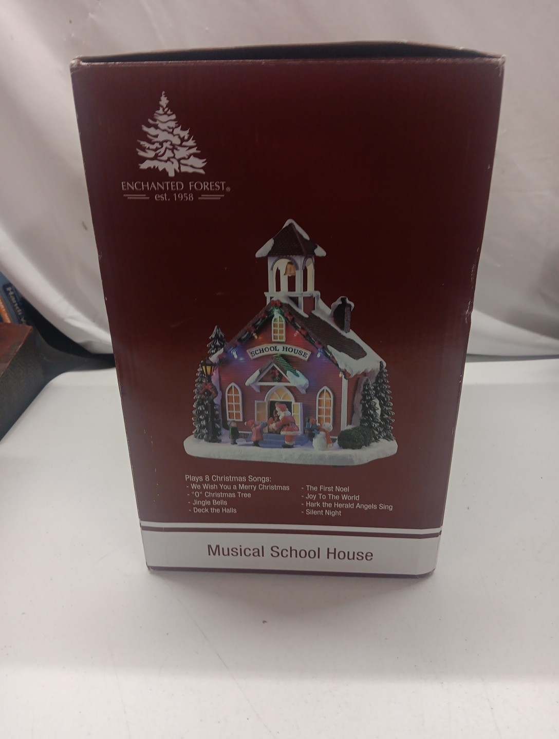 11″ LED Lighted 8 Musical School House Village Building Christmas village