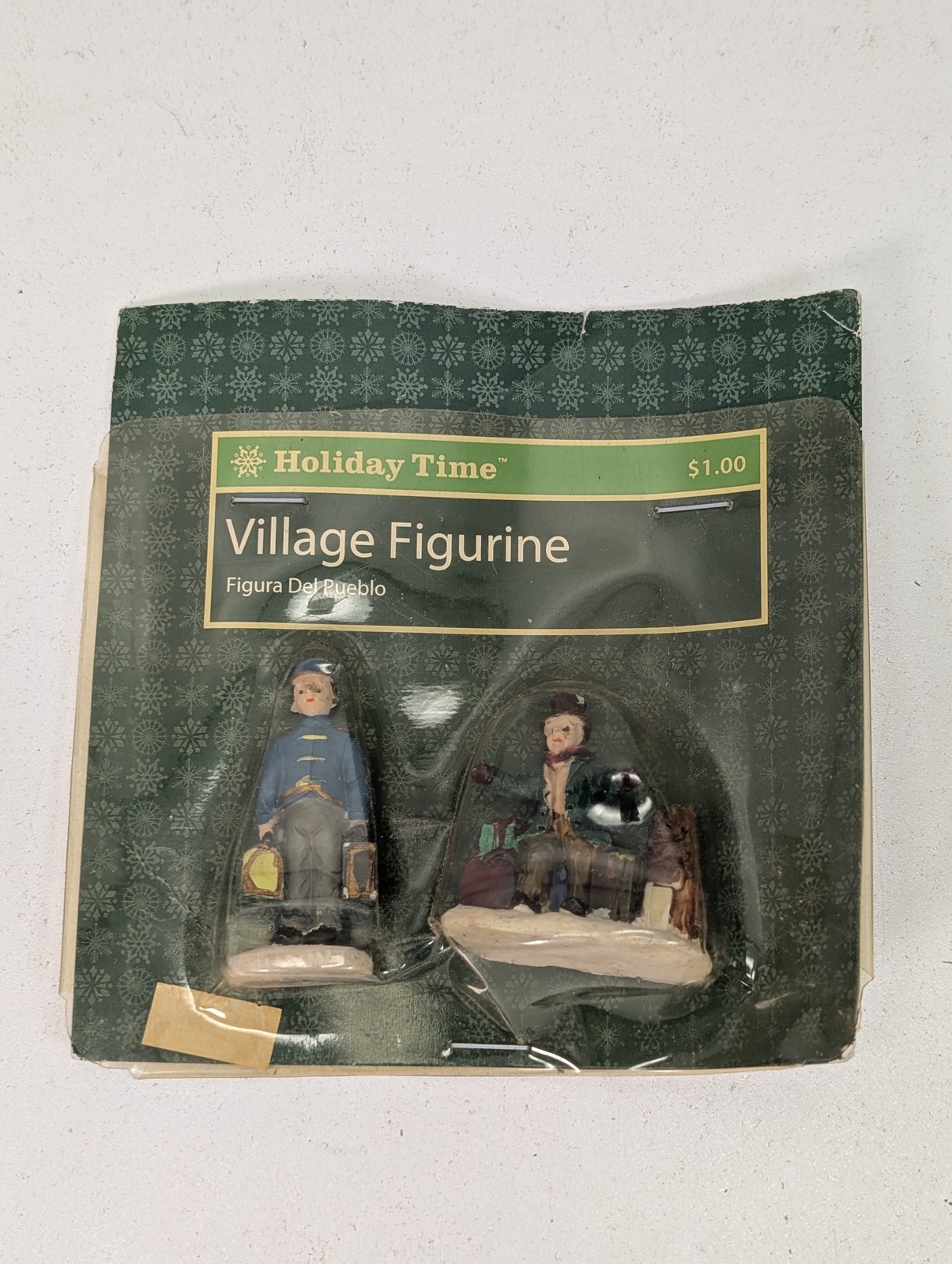 Holiday Time Village Figurine Set Christmas Decor Vintage People Display New in